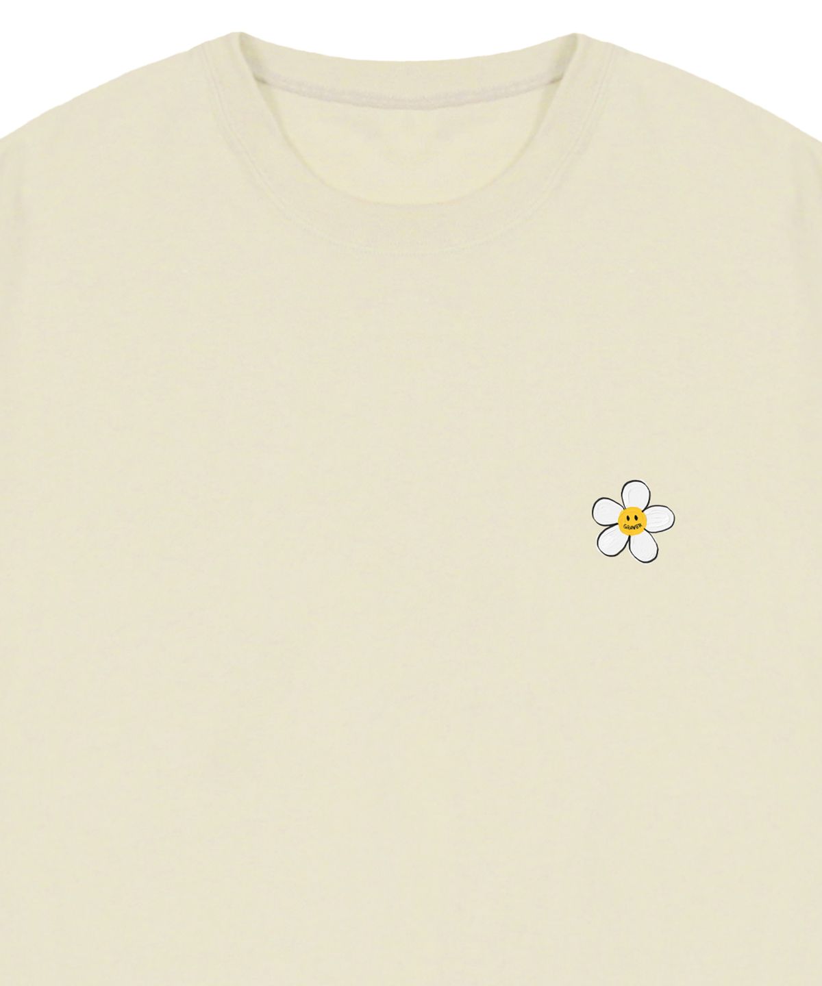 그레이버(GRAVER) [UNISEX]페인팅 스몰 플라워도트 반팔티_샌드베이지