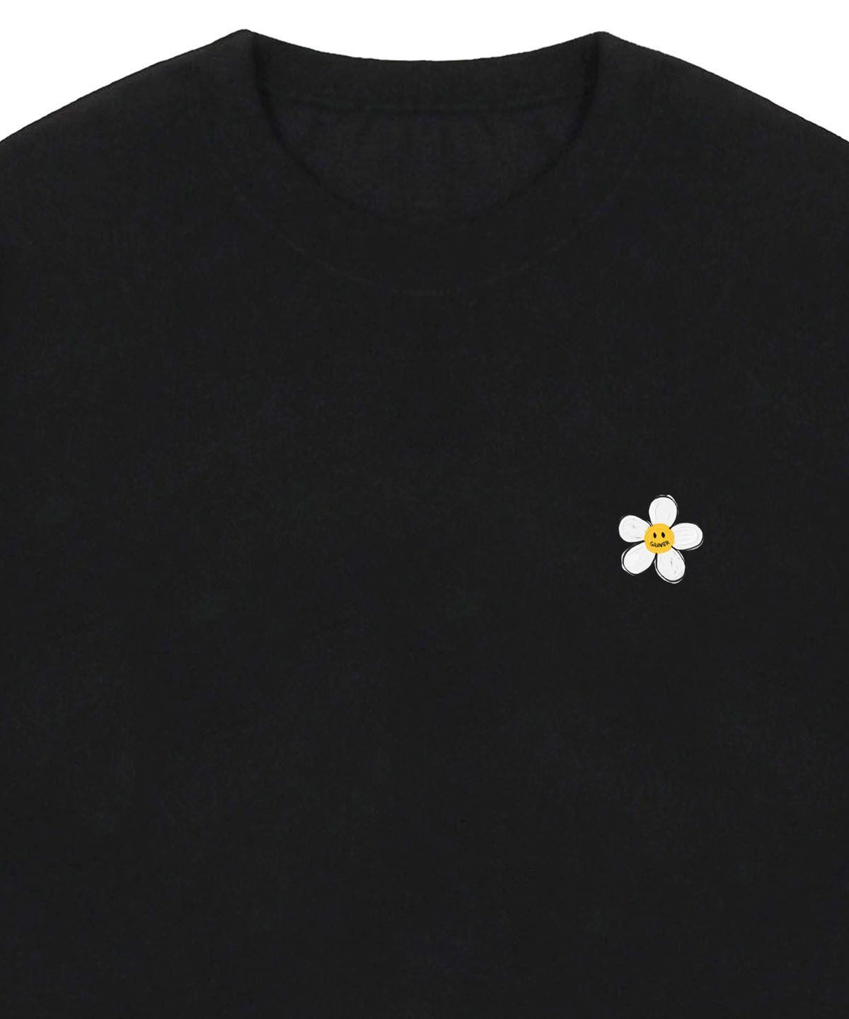 그레이버(GRAVER) [UNISEX]페인팅 스몰 플라워도트 반팔티_블랙
