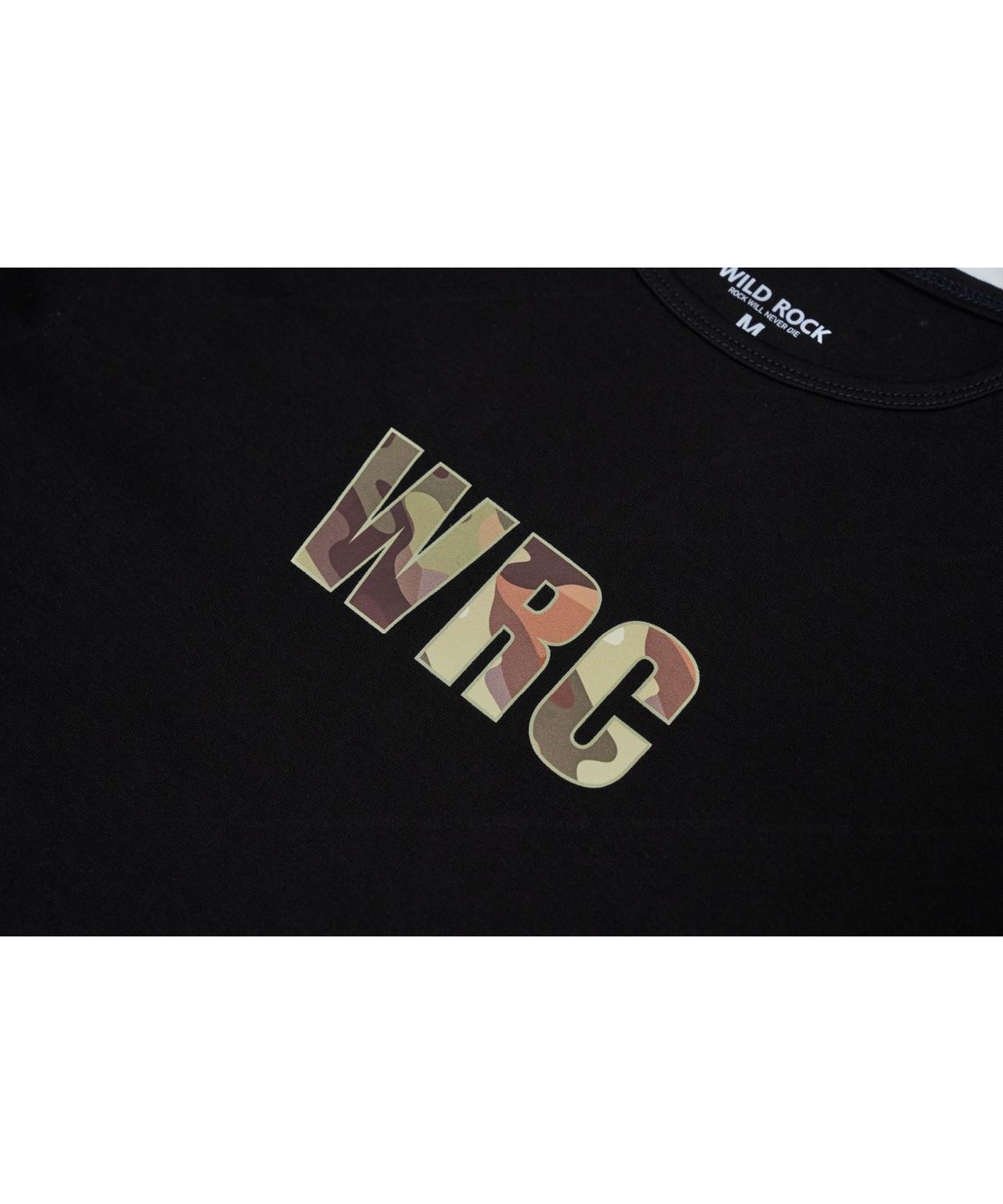 와일드락(WILDROCK) 와일드 머슬핏 티셔츠_블랙(카모프린트)