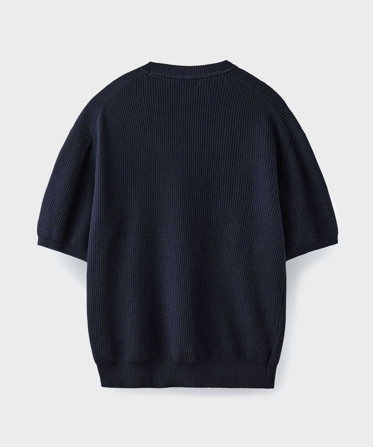 브랜디드(BRANDED) HARD TWIST HOLIDAY ROUND KNIT [NAVY]