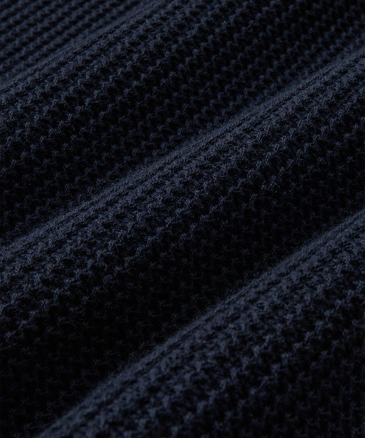 브랜디드(BRANDED) HARD TWIST HOLIDAY ROUND KNIT [NAVY]