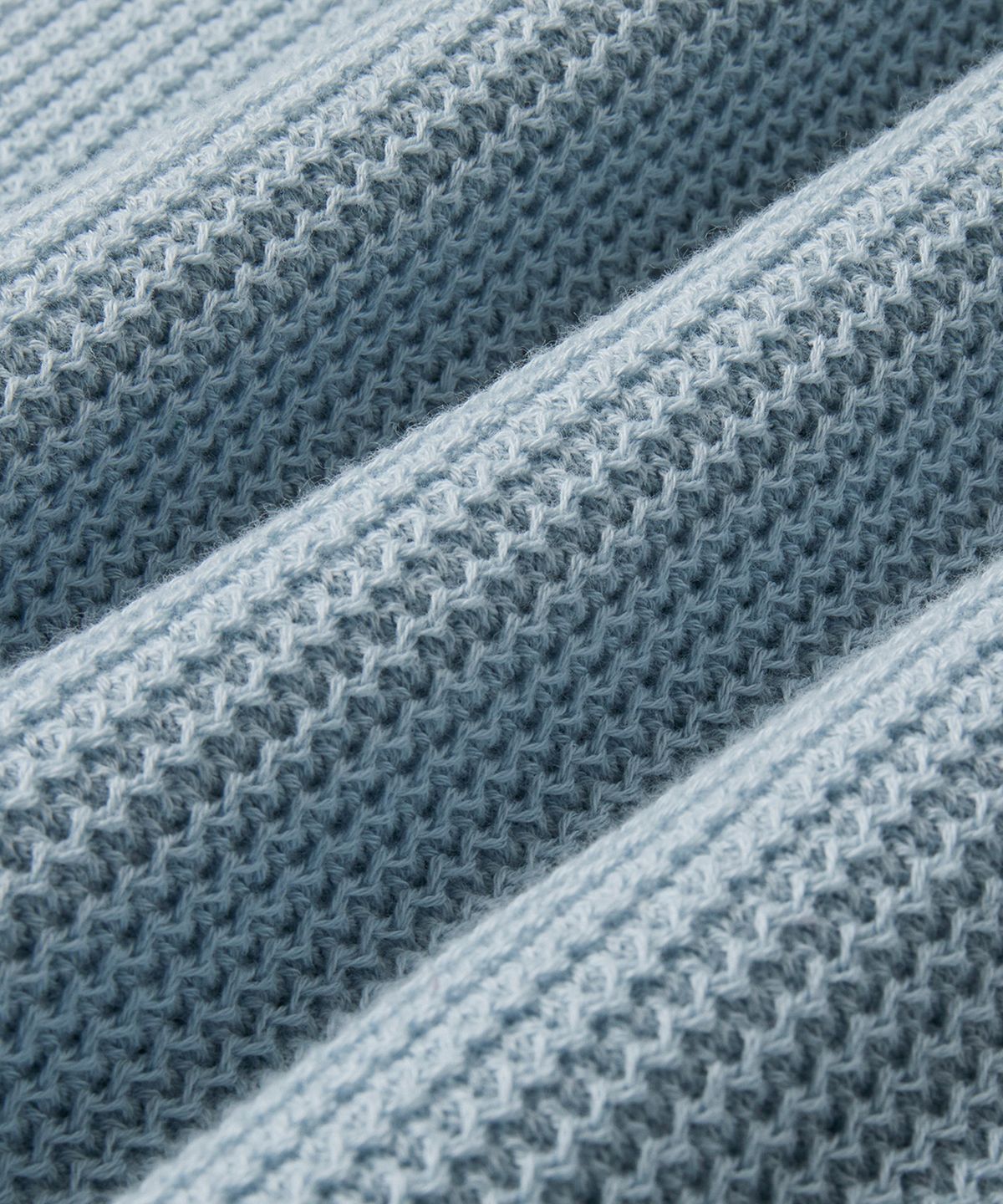 브랜디드(BRANDED) HARD TWIST HOLIDAY ROUND KNIT [SKY BLUE]