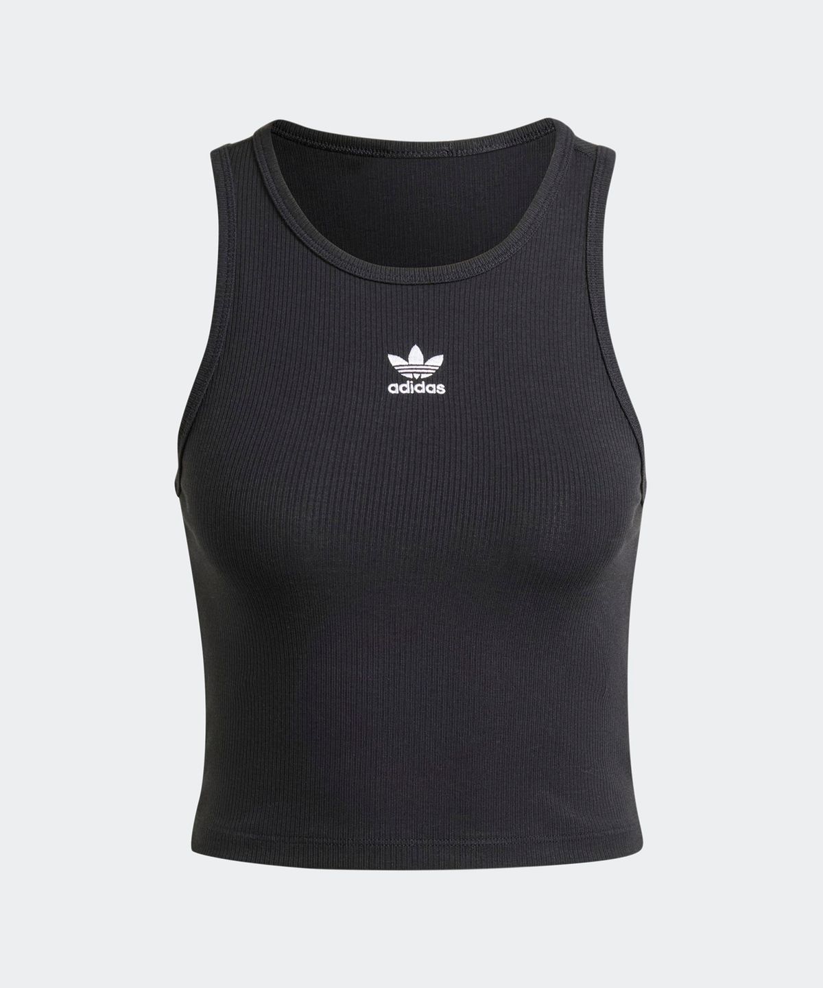 아디다스(ADIDAS) 에센셜 립 탱크탑 - 블랙 / IW5736