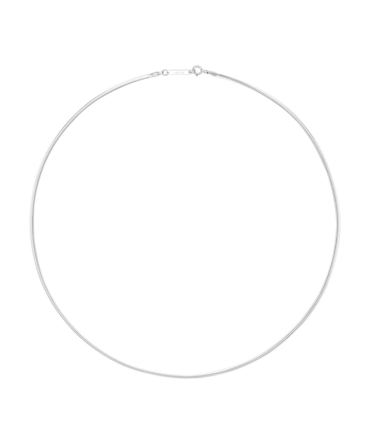 베흐트(VERTE) [Mens][925 silver] Un.silver.161 / flat soir necklace (long ver.)
