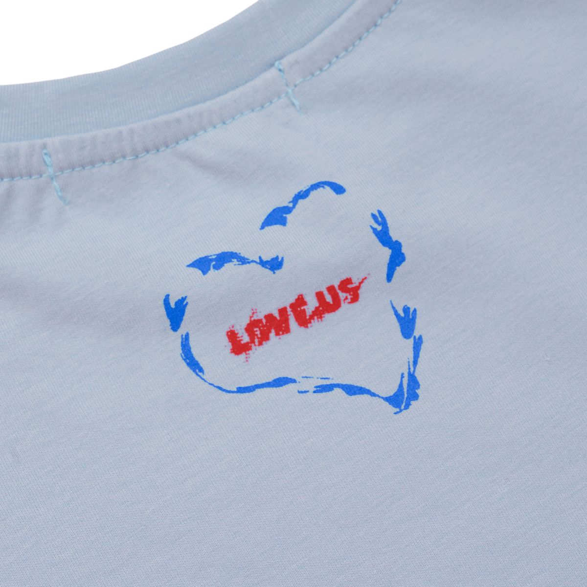 노쿨러스(NOSCOULEURS) (W) LOVE US T-SHIRT BLUE