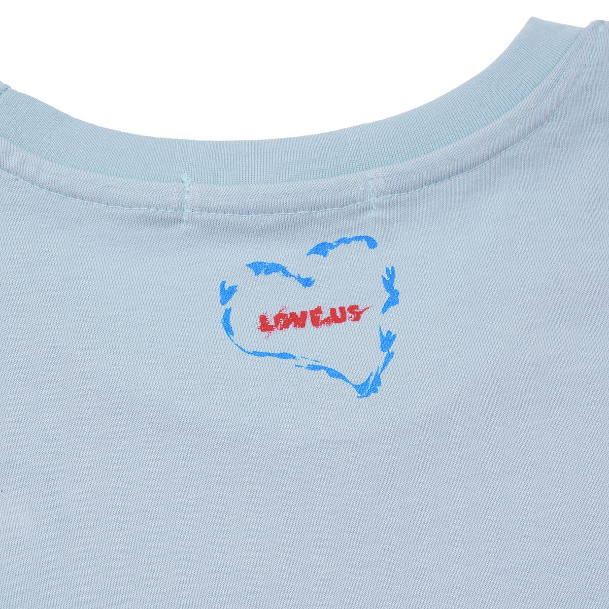 노쿨러스(NOSCOULEURS) LOVE US T-SHIRT BLUE