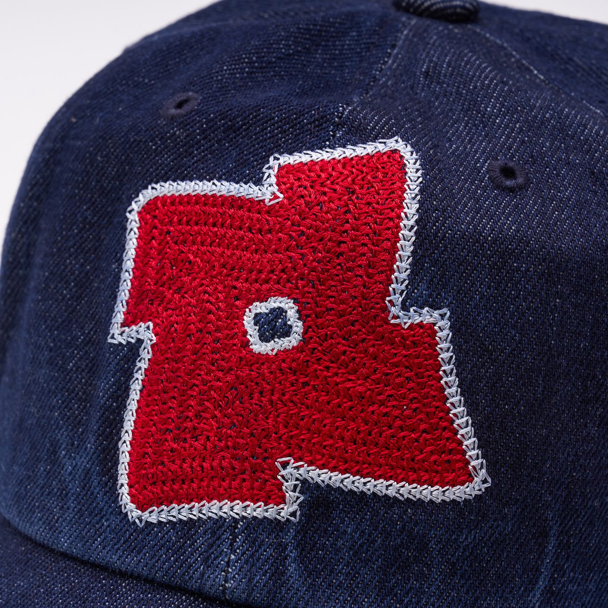 노쿨러스(NOSCOULEURS) FLOWER LOGO CAP INDIGO