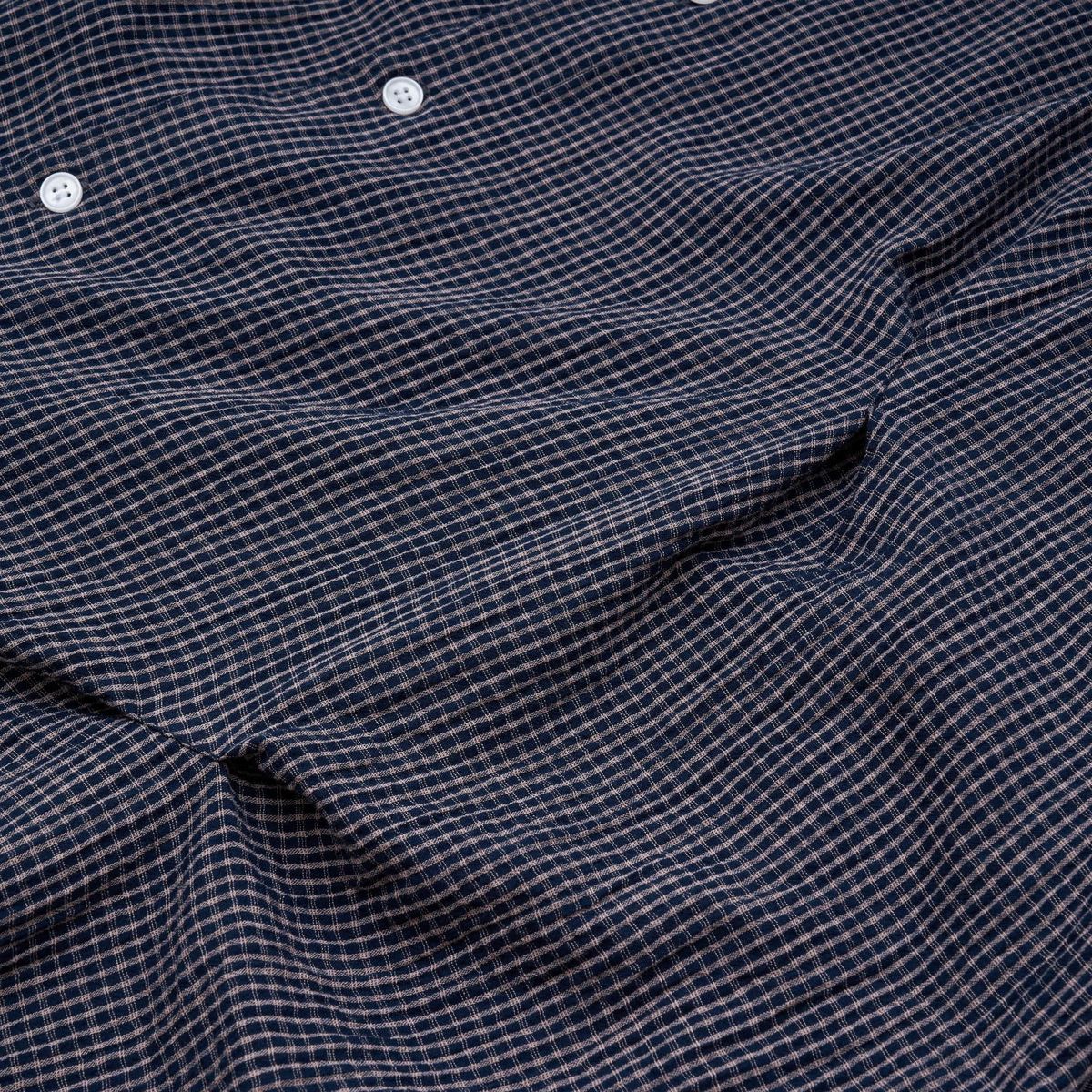 노쿨러스(NOSCOULEURS) SUMMER CHECK BITE SHIRTS BLACK