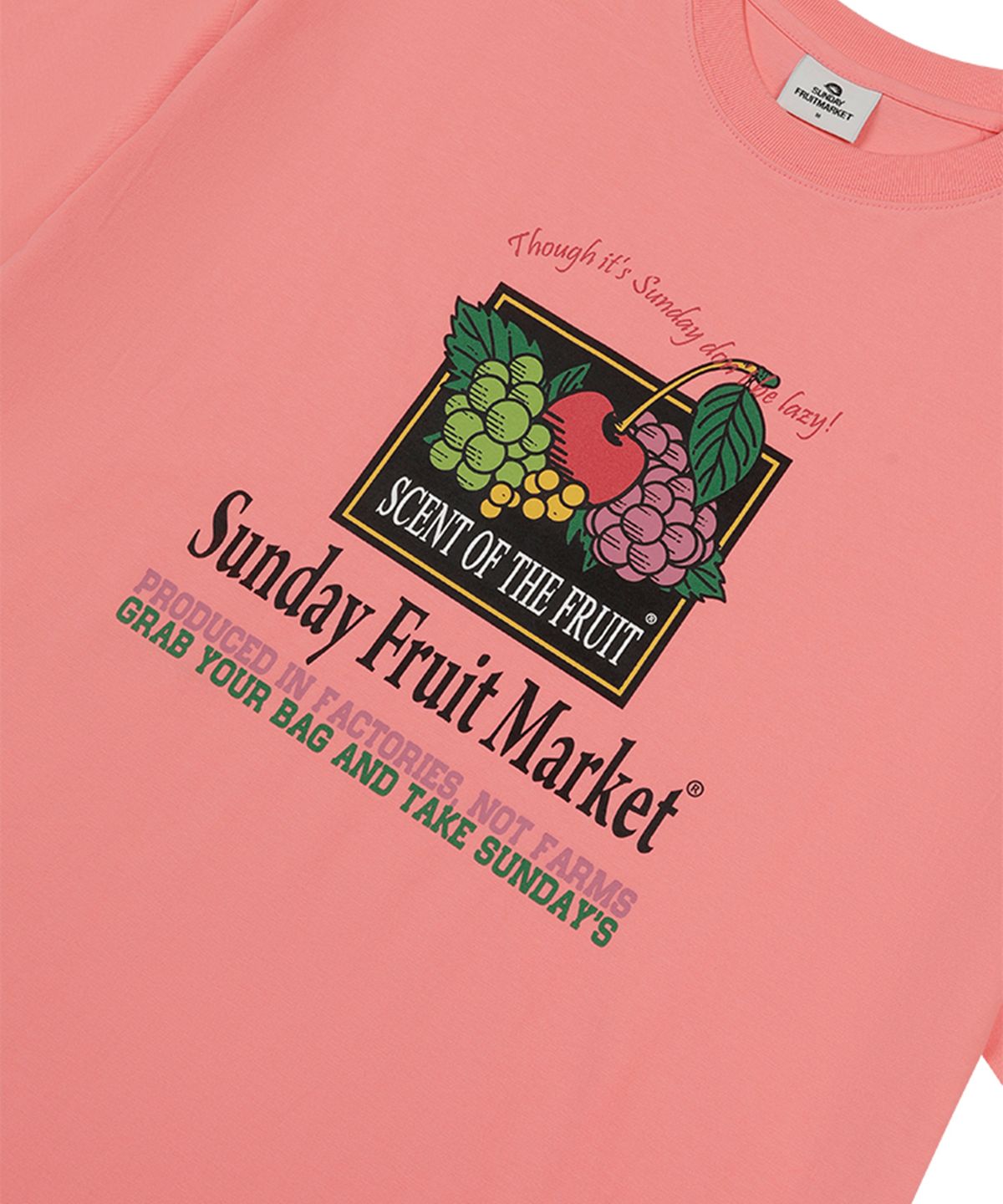 선데이후르츠마켓(SUNDAY FRUIT MARKET) MARKET TEE PINK