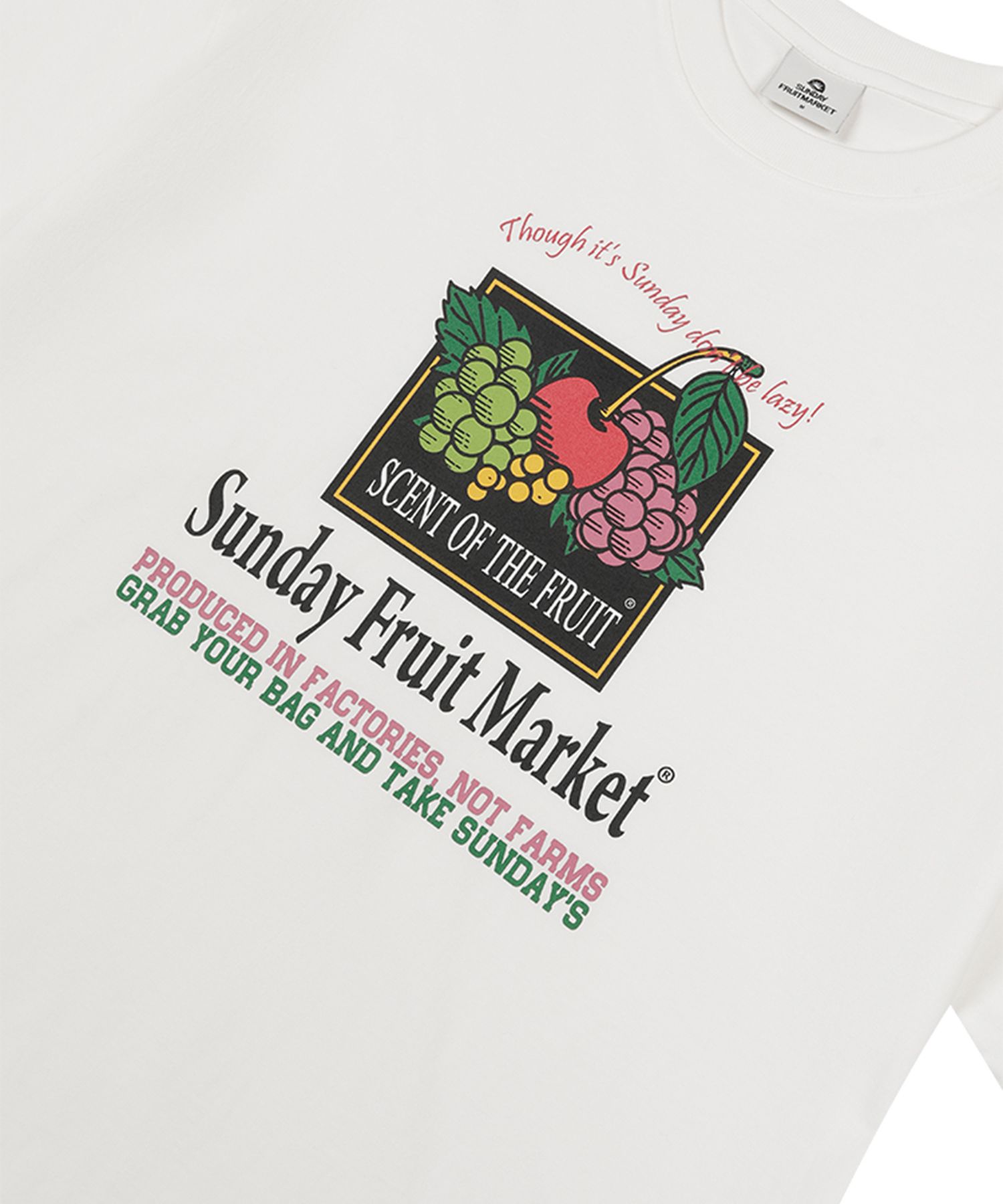 ★22-23FW新作★SUNDAYFRUITMARKET★FRUIT TOUR TEE MUSINSA | SUNDAY FRUIT MARKET MARKET TEE IVORY