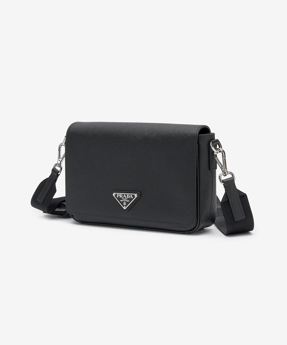 MUSINSA公式 | PRADA サフィアーノレザーショルダーバッグ - ブラック