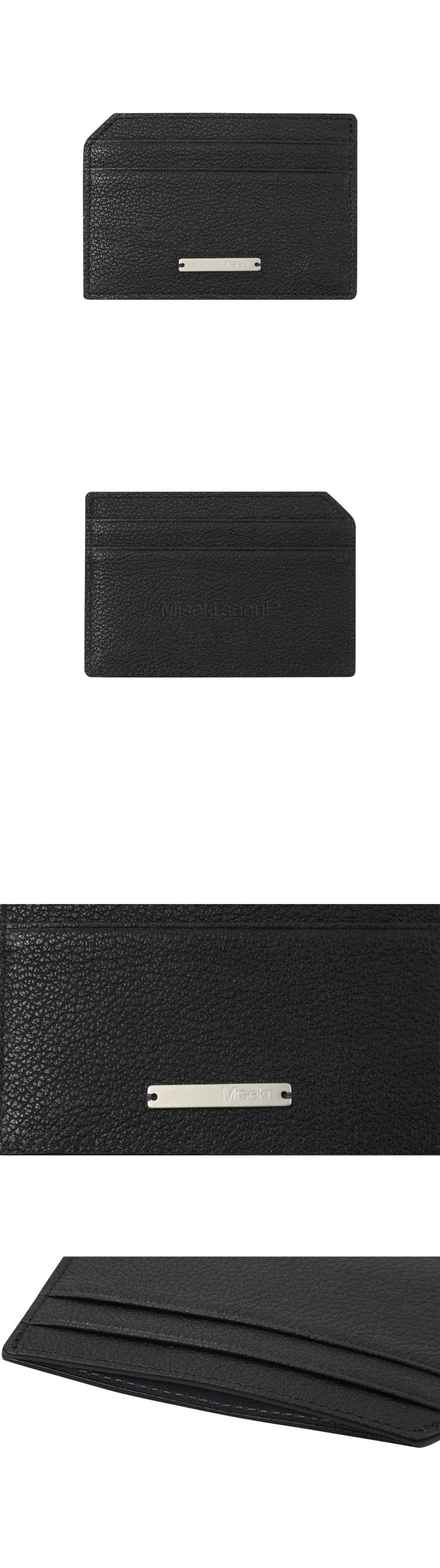 MUSINSA | MISEKI SEOUL Card holder wallet BLACK