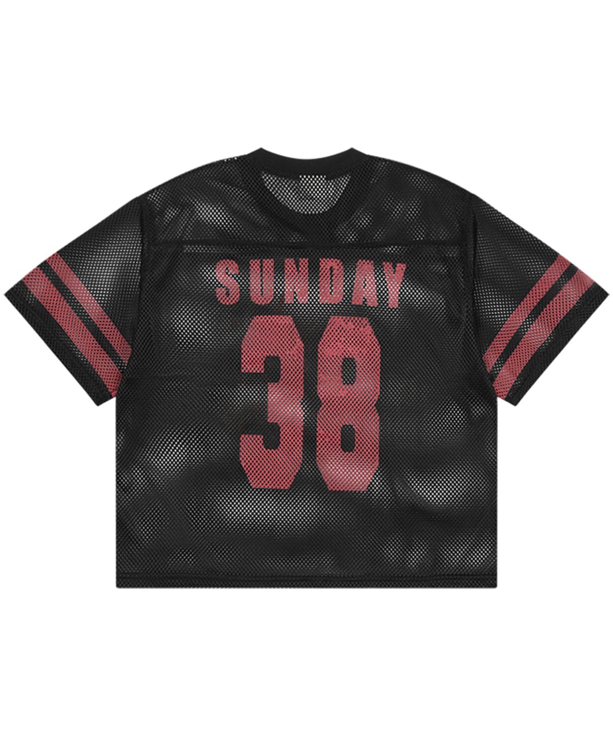 선데이후르츠마켓(SUNDAY FRUIT MARKET) STRAWBERRY MESH TEE BLACK