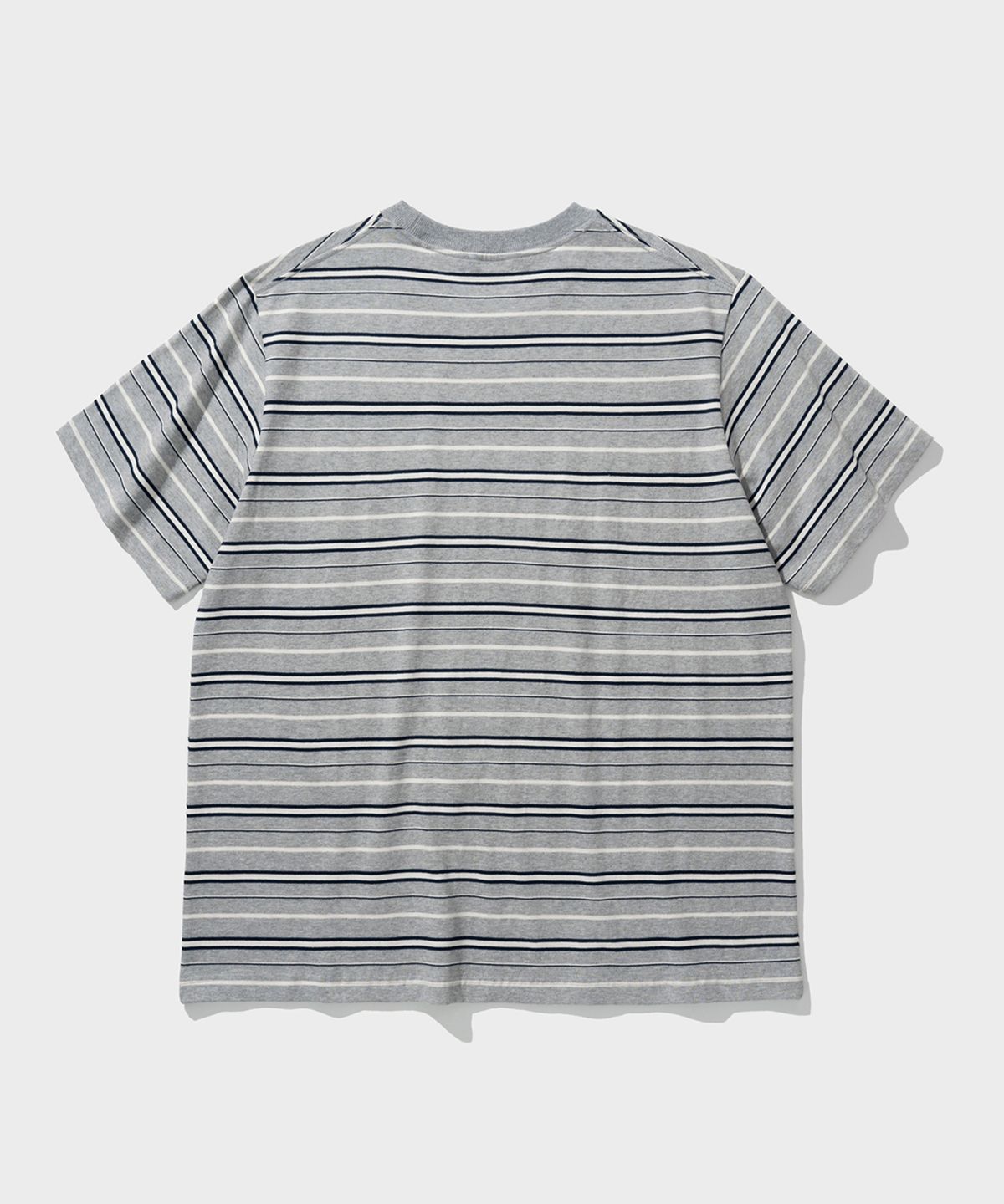 셔터(SHIRTER) FINE STRIPE T-SHIRT (STRIPE GREY)
