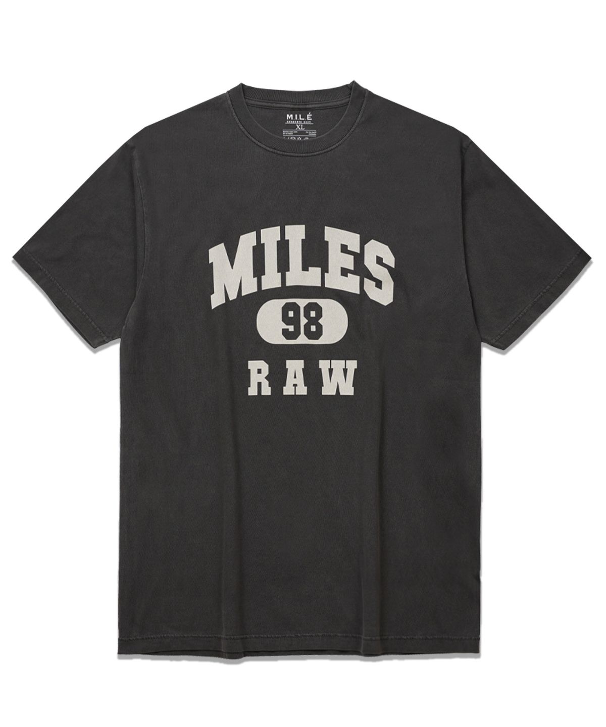 더마일(THEMILE) MILES 98 RAW CREW [PIGMENT D.GREY]