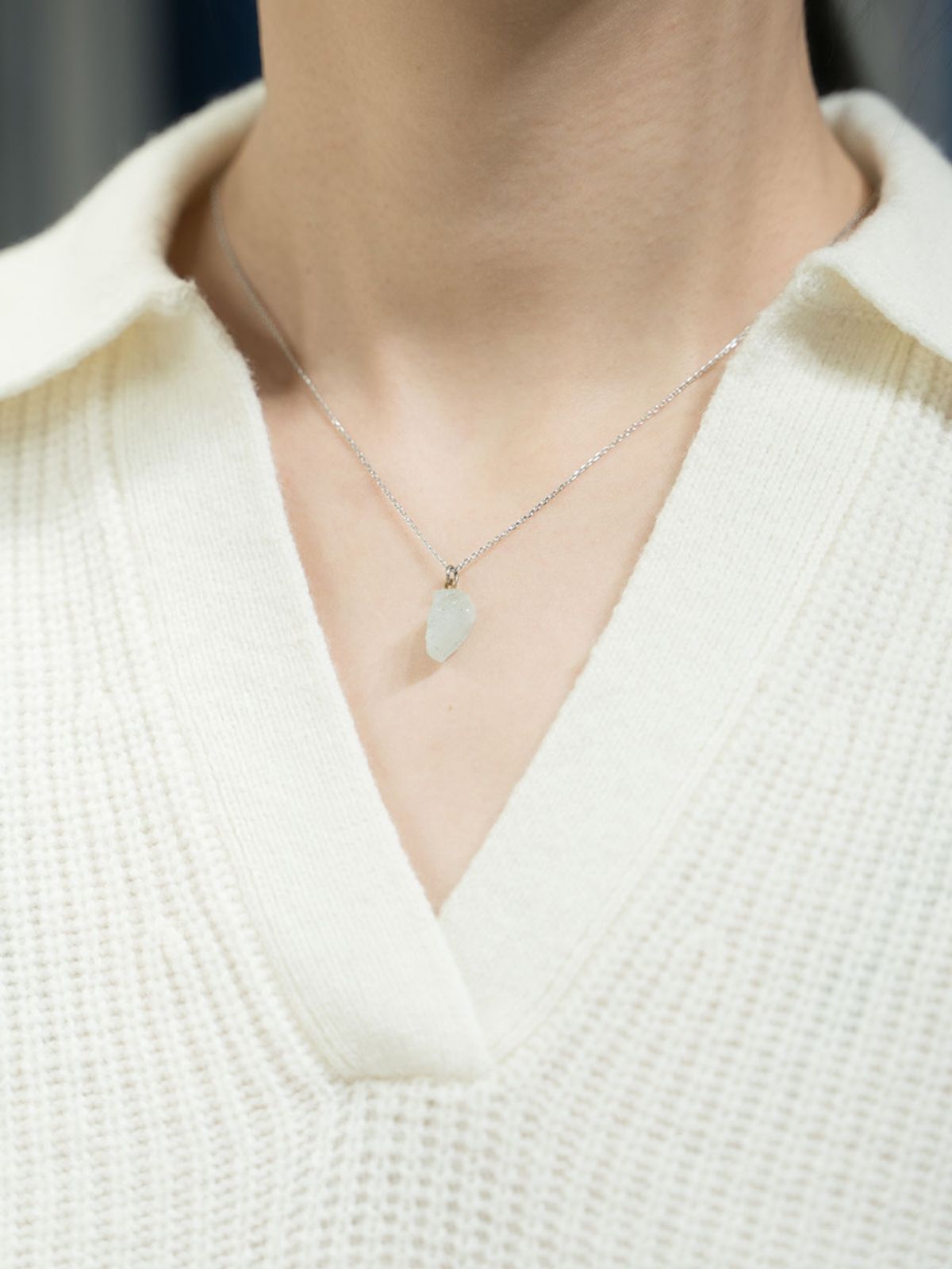 하랑(HARANG) HR 312N_Moonstone Necklace