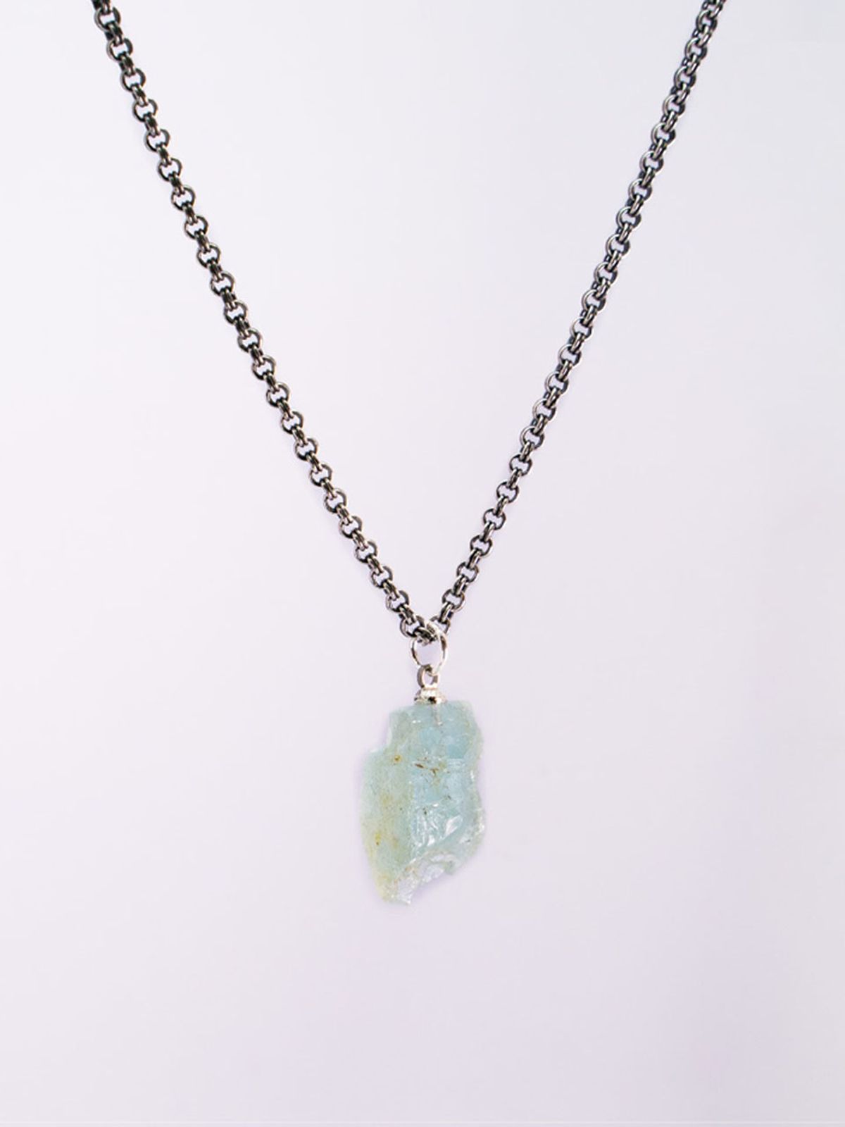 하랑(HARANG) HR 323N_Aquamarine Necklace