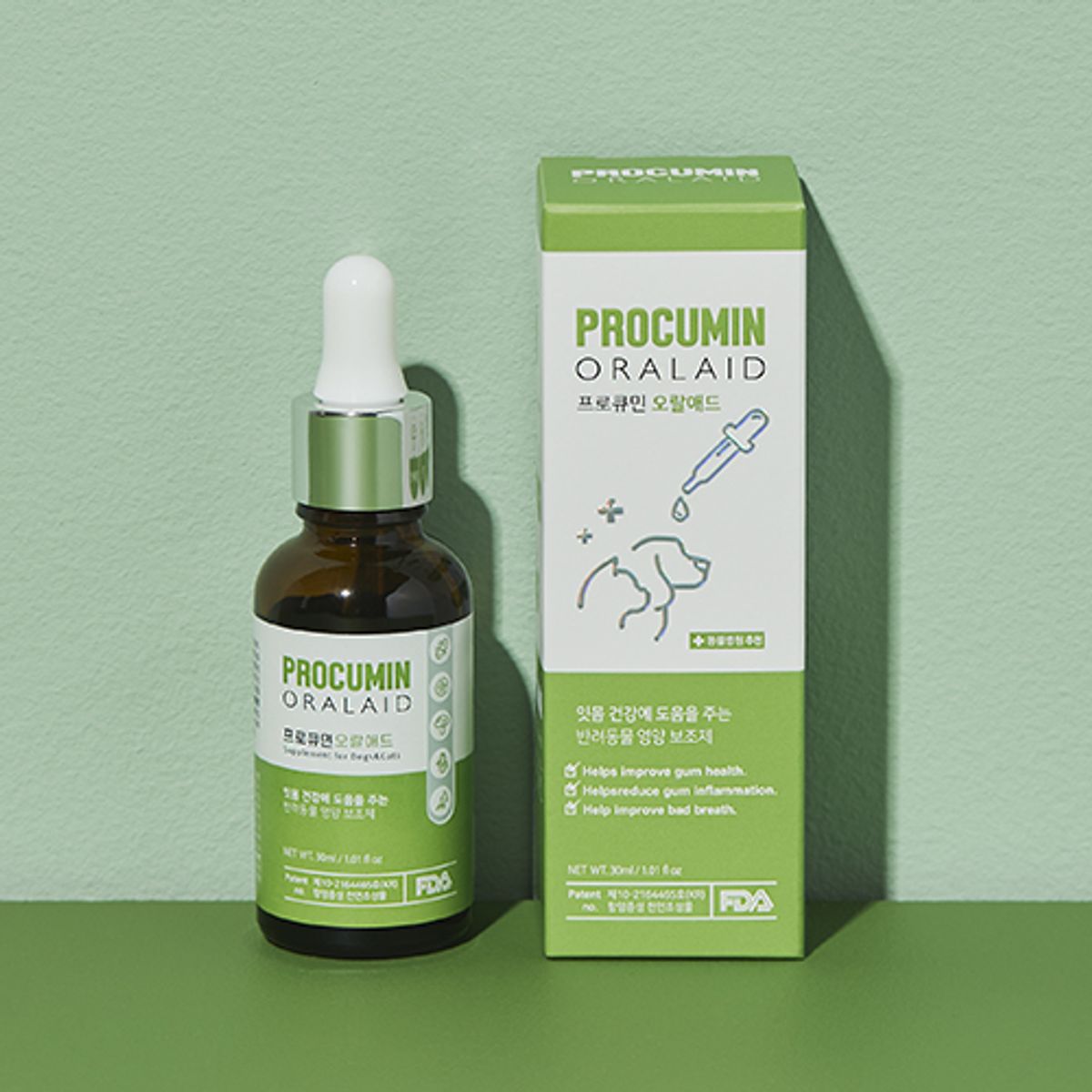 프로큐민(PROCUMIN) 오랄애드(치은염,구내염,치주염) 30ml (반려동물 구강영양제)