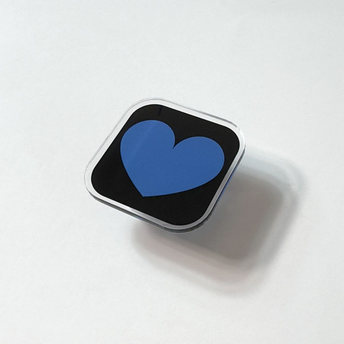 에이쓰리비쓰리(A3B3) Heart Pattern Blue 하트 패턴 블루 (아크릴톡)