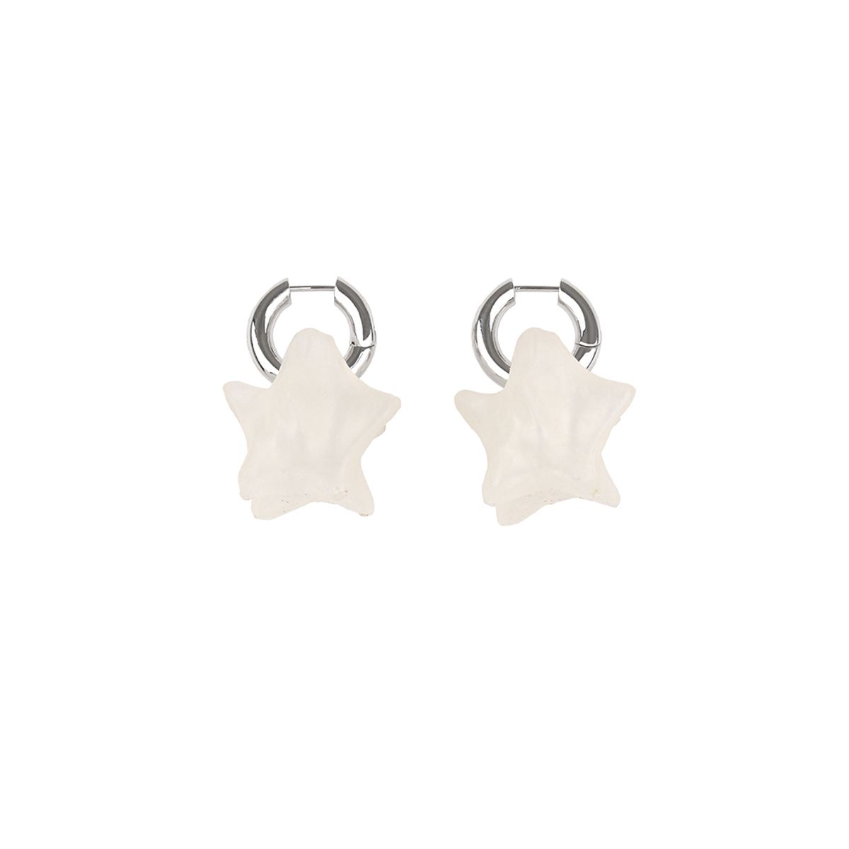 로울(LOWOOL) White struggle earrings