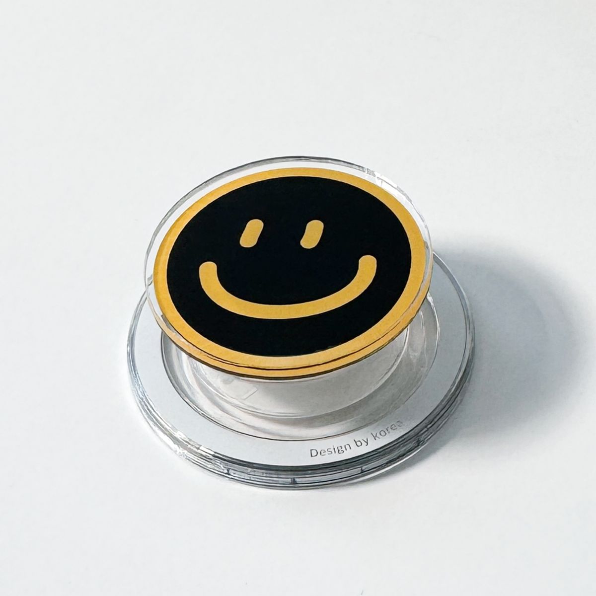 에이쓰리비쓰리(A3B3) [맥세이프 아크릴 톡 ] Smile Black Yellow 스마일 블랙 옐로
