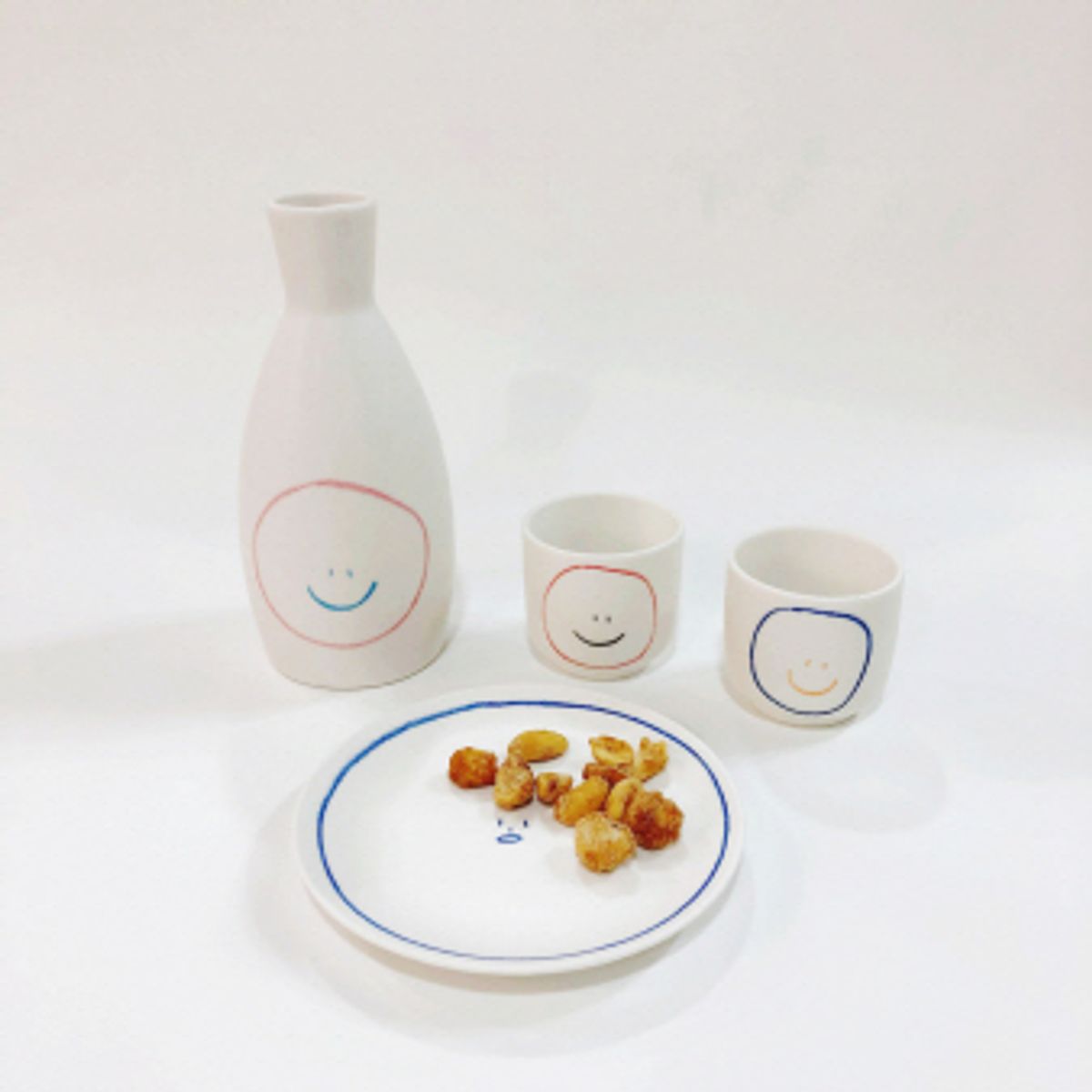 포터리씨(POTTERT℃) 스마일 소주잔&주병 세트
