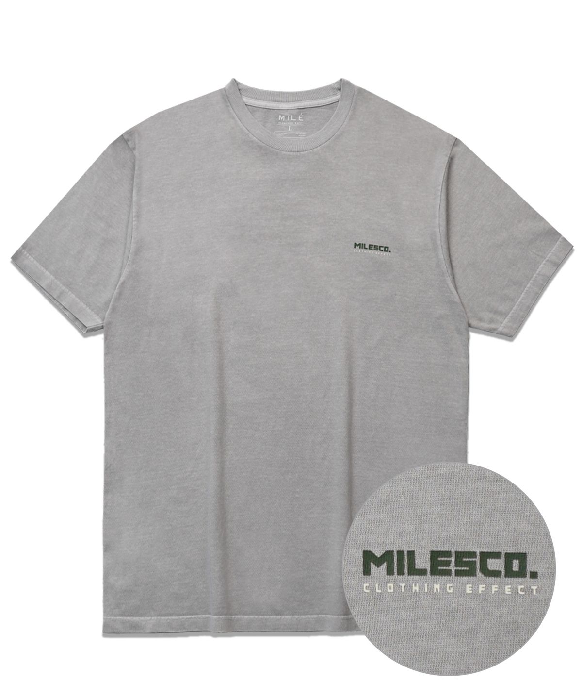 더마일(THEMILE) PIGMENT ESSENTIAL CREW [PIGMENT GREY]