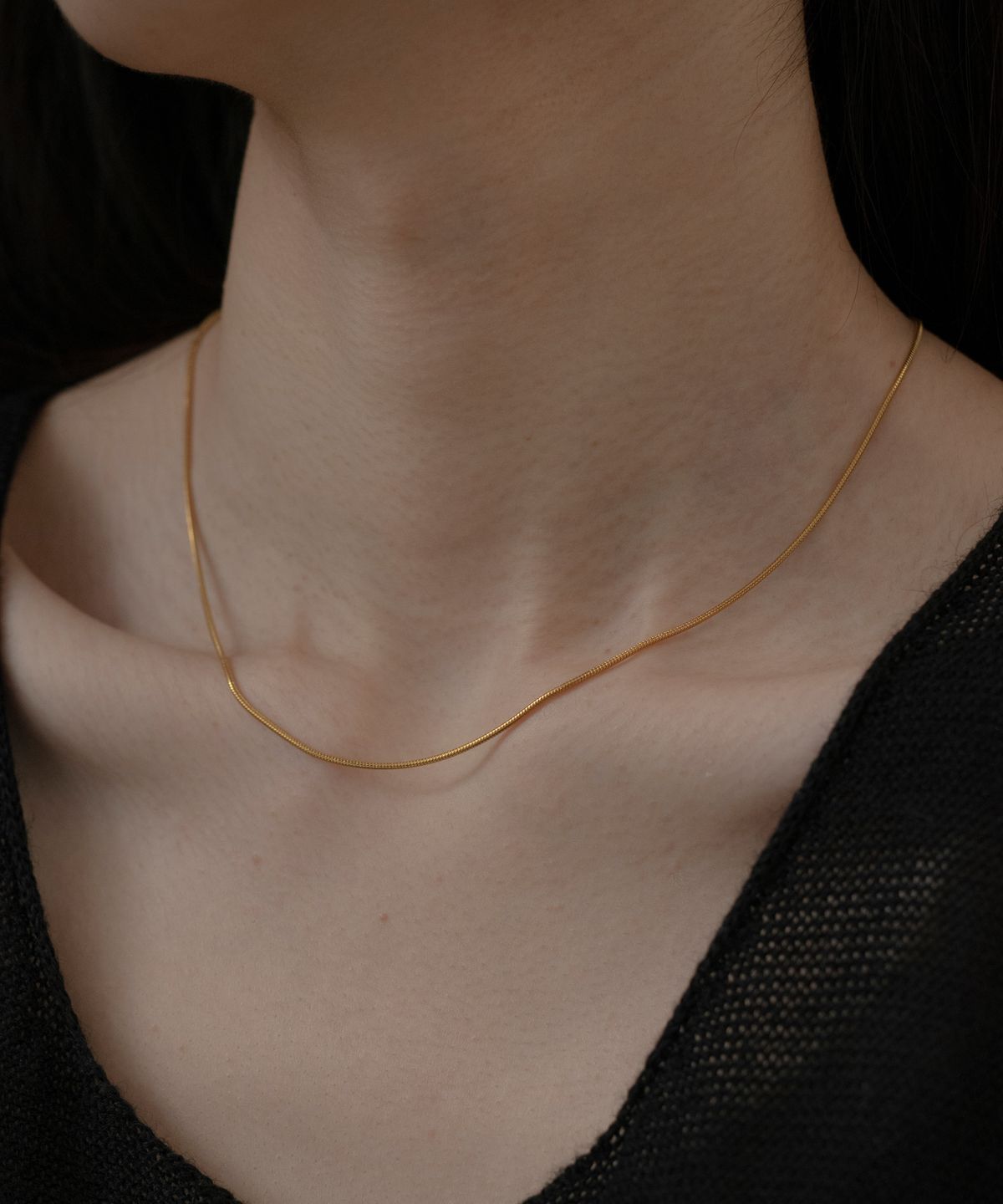 노비스도쿄(NOVICE TOKYO) 심플 내로우 목걸이 Simple Narrow Necklace [Stainless]