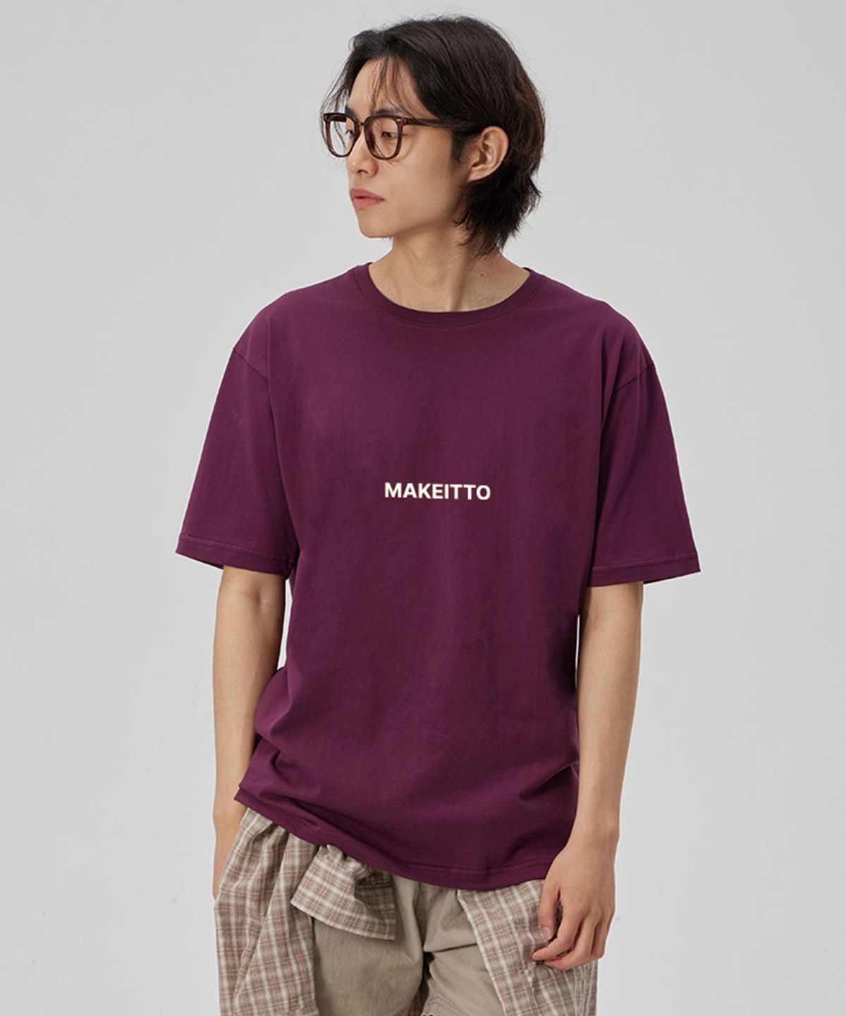 메이킷투(MAKEITTO) [SET]FRESH MILK+SQUARE LOGO CREW NECK TEE 2종 세트