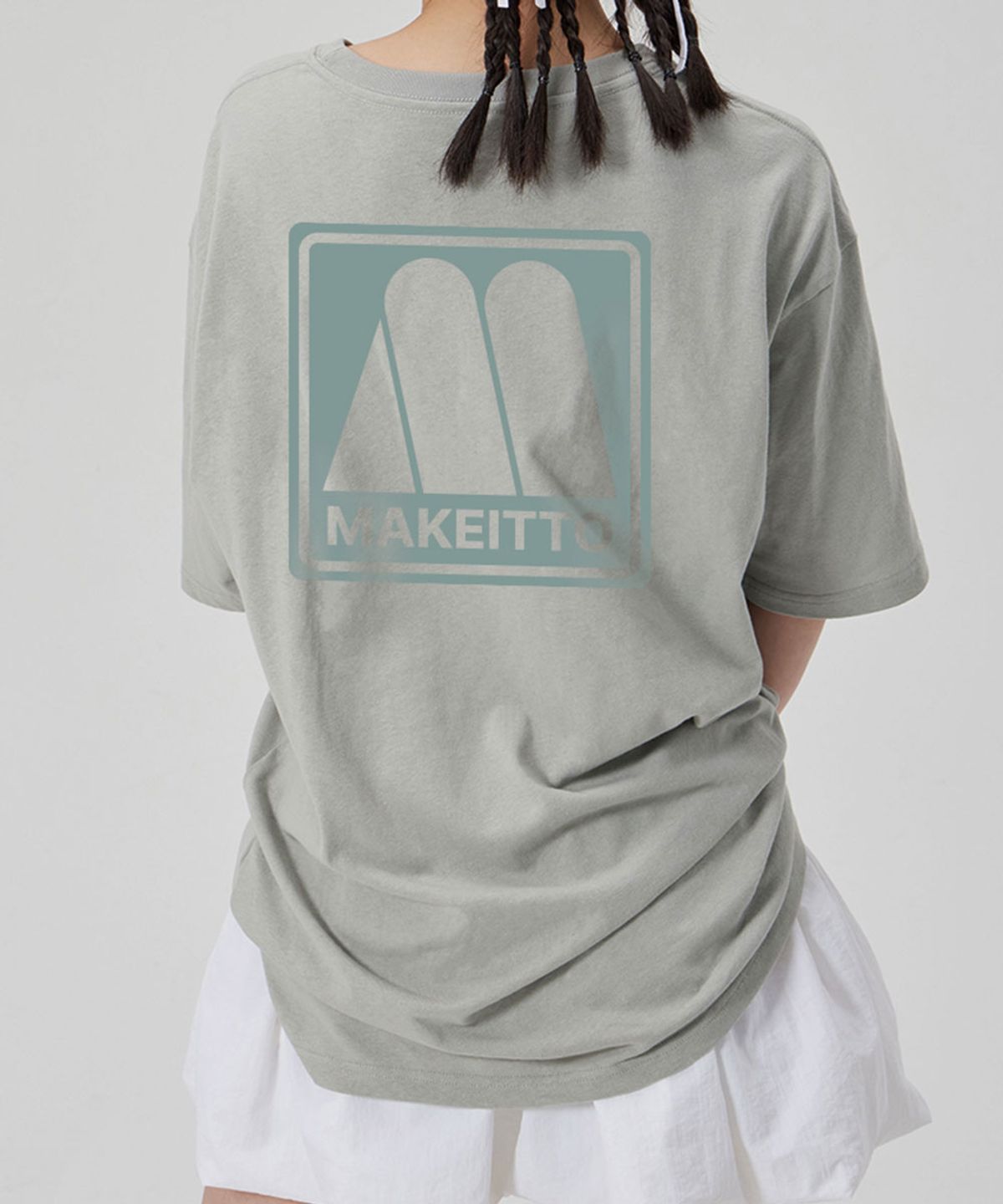 메이킷투(MAKEITTO) [SET]FRESH MILK+SQUARE LOGO CREW NECK TEE 2종 세트