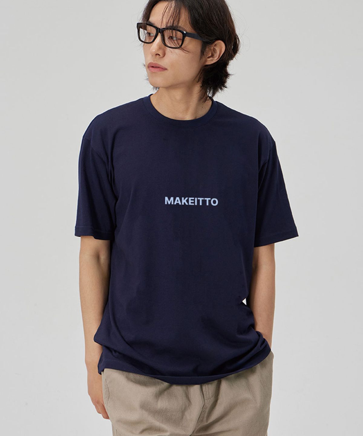 메이킷투(MAKEITTO) [SET]FRESH MILK+SQUARE LOGO CREW NECK TEE 2종 세트