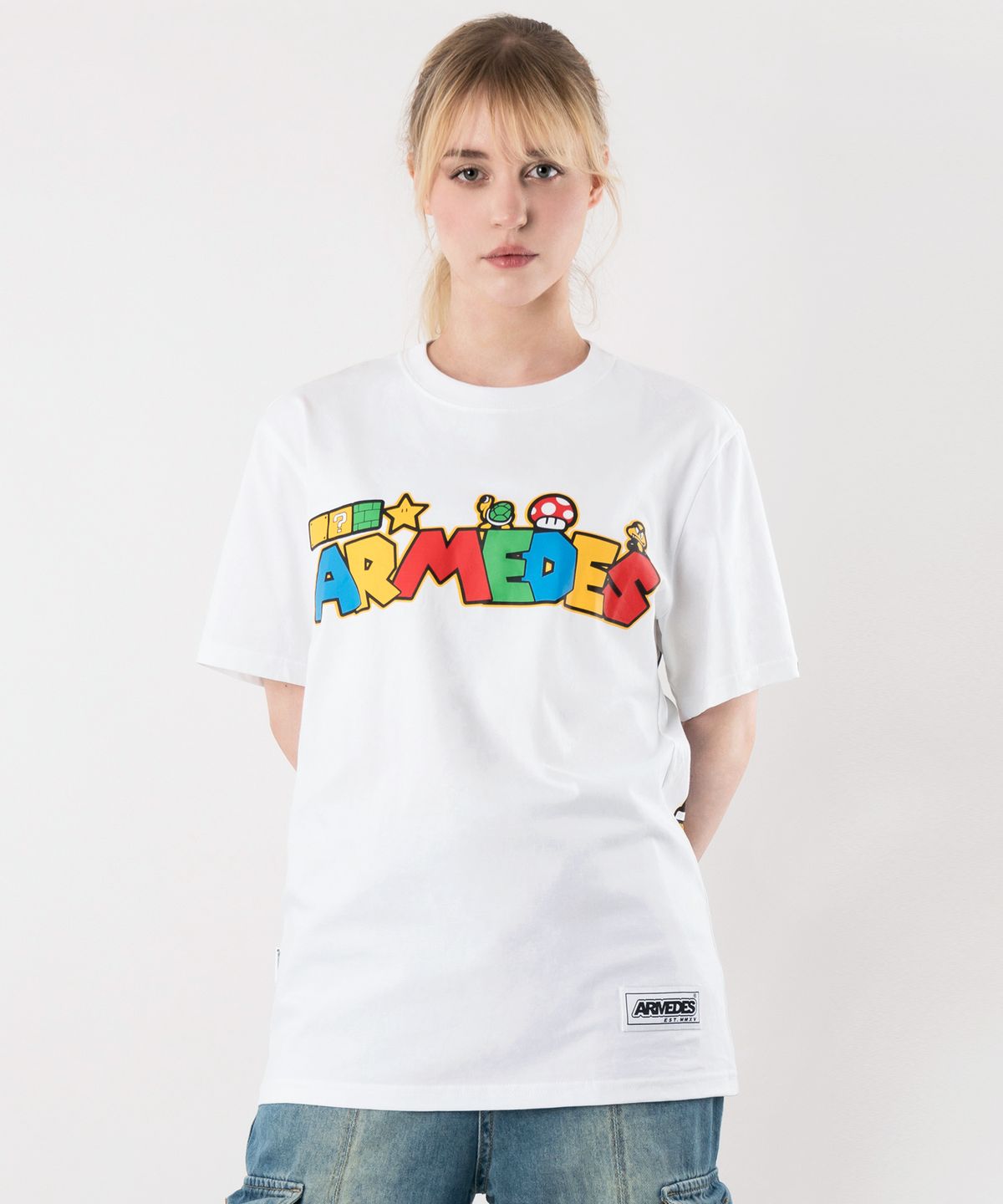 아르메데스(ARMEDES) [2PACK] 면 20수 아트그래픽 티셔츠 (1005)