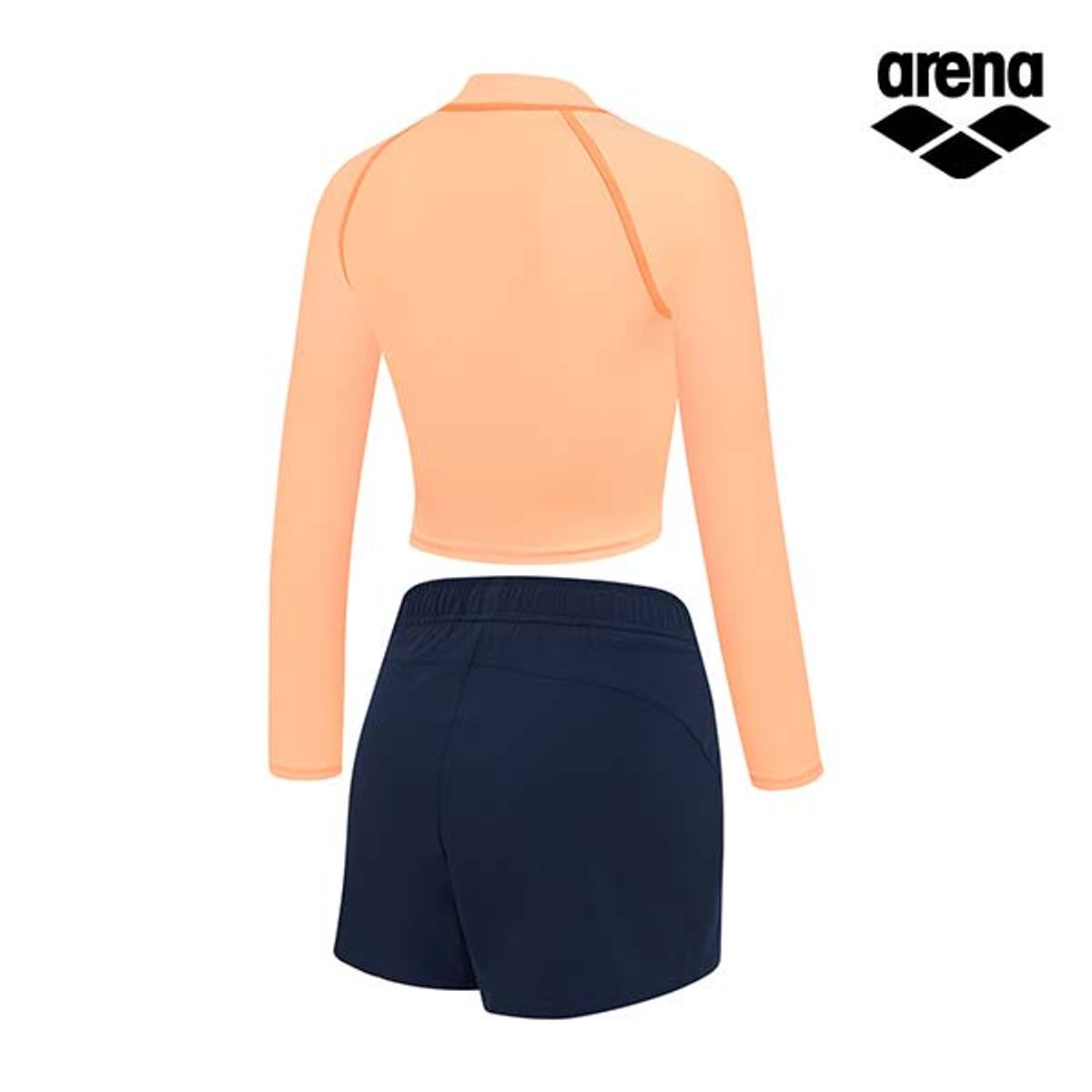 아레나(ARENA) 이니셜 레저 크롭 집업 래쉬가드 세트 A4BL1PS03NCR