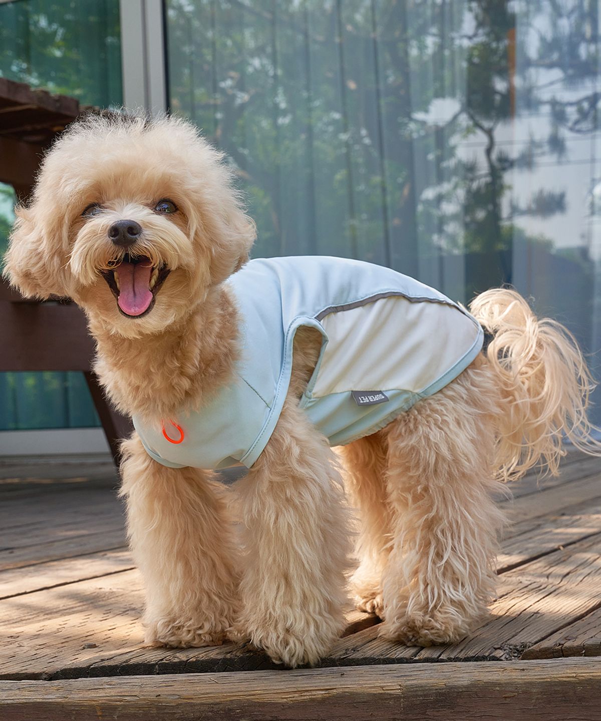 도그아이(DOGI) 강아지여름옷 쿨링 아이스 쿨티 블루