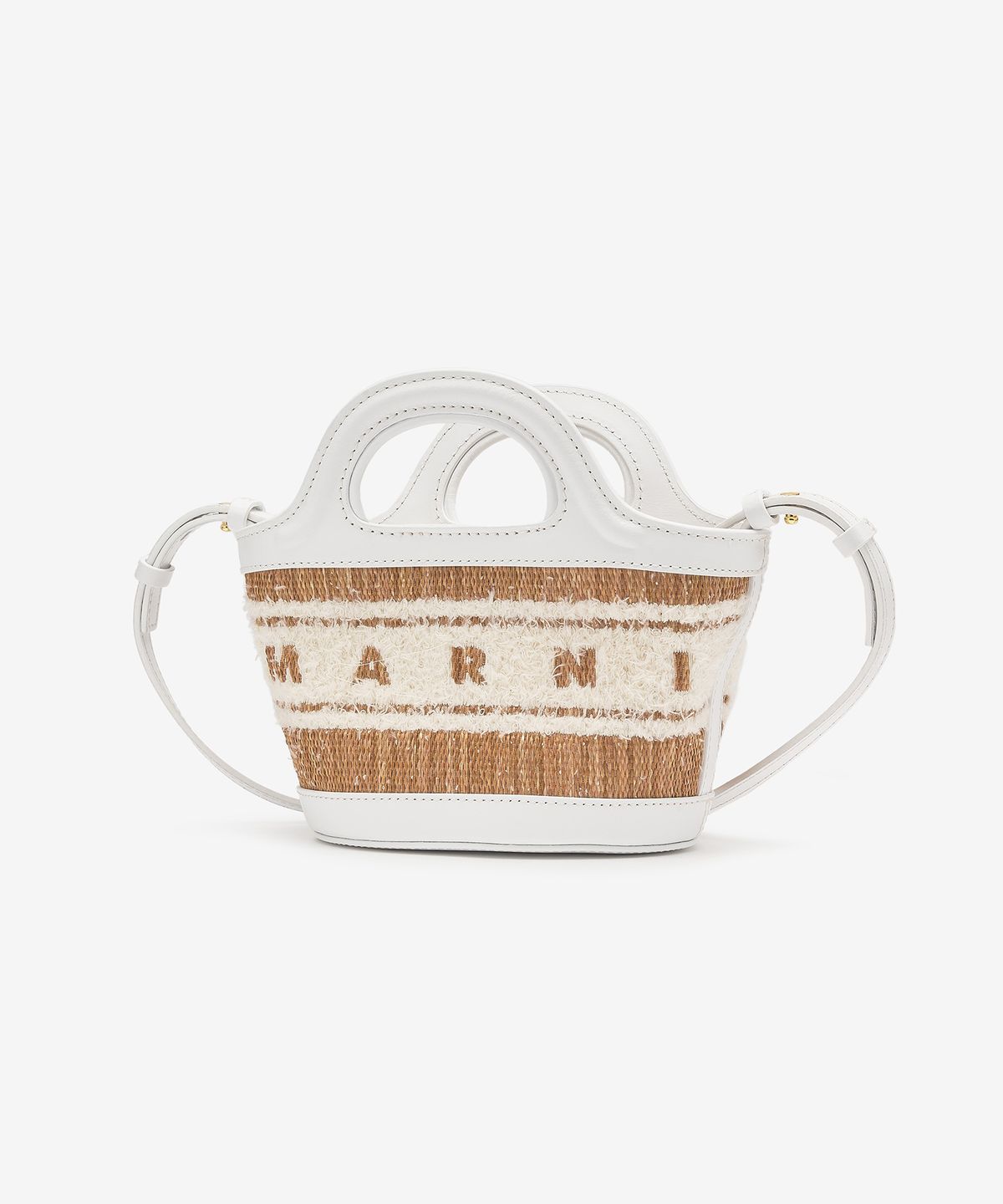 마르니(MARNI) 마이크로 트로피칼리아 토트백 - 에크루:화이트 / BMMP0096L5P7945ZO822