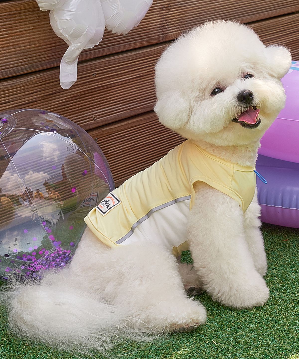도그아이(DOGI) 강아지여름옷 쿨링 아이스 쿨티 옐로우