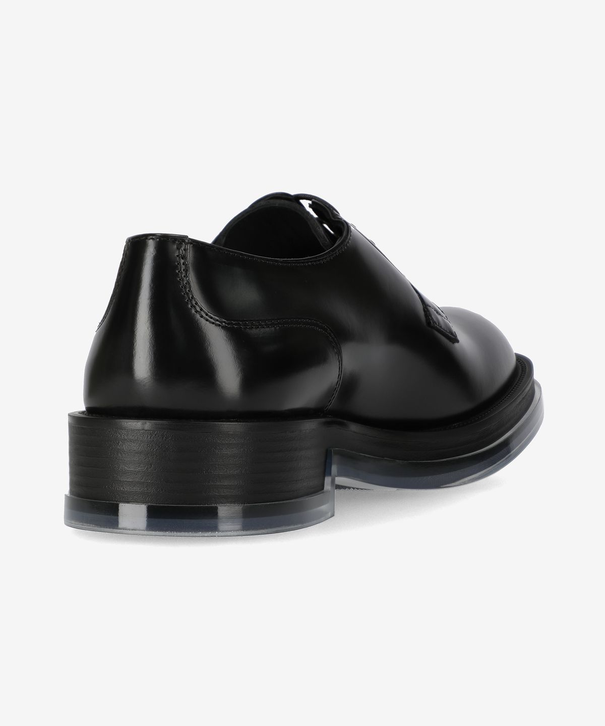 알렉산더 맥퀸(ALEXANDER McQUEEN) 플로트 가죽 더비 슈즈 - 블랙 / 794478WIFW11256