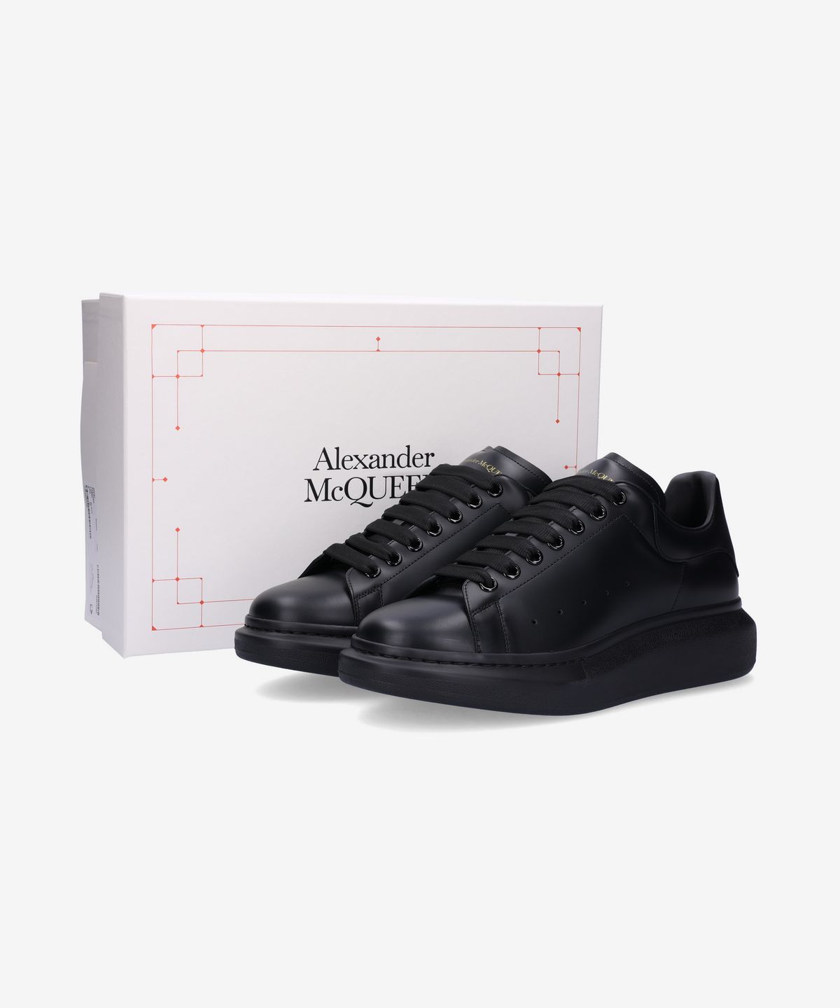 알렉산더 맥퀸(ALEXANDER McQUEEN) 오버솔 스니커즈 - 블랙 / 553761WHGP01000