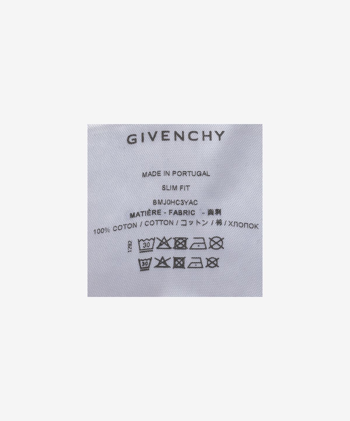 지방시(GIVENCHY) 아키타입 멜턴 슬림핏 후드 - 블랙 / BMJ0HC3YAC001