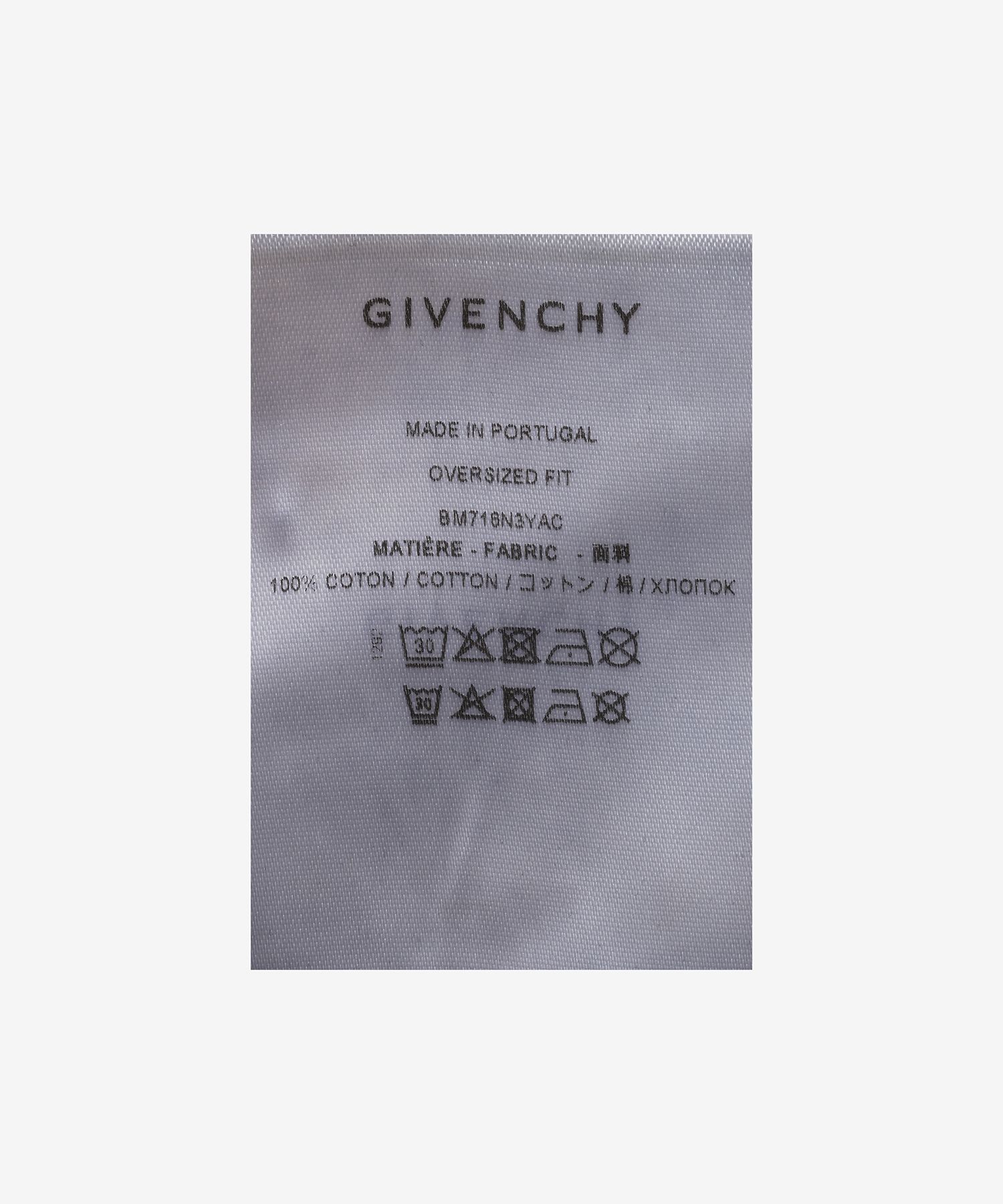 MUSINSA | GIVENCHY AKITAPE COTTON OVERFIT HALF SLEEVE T