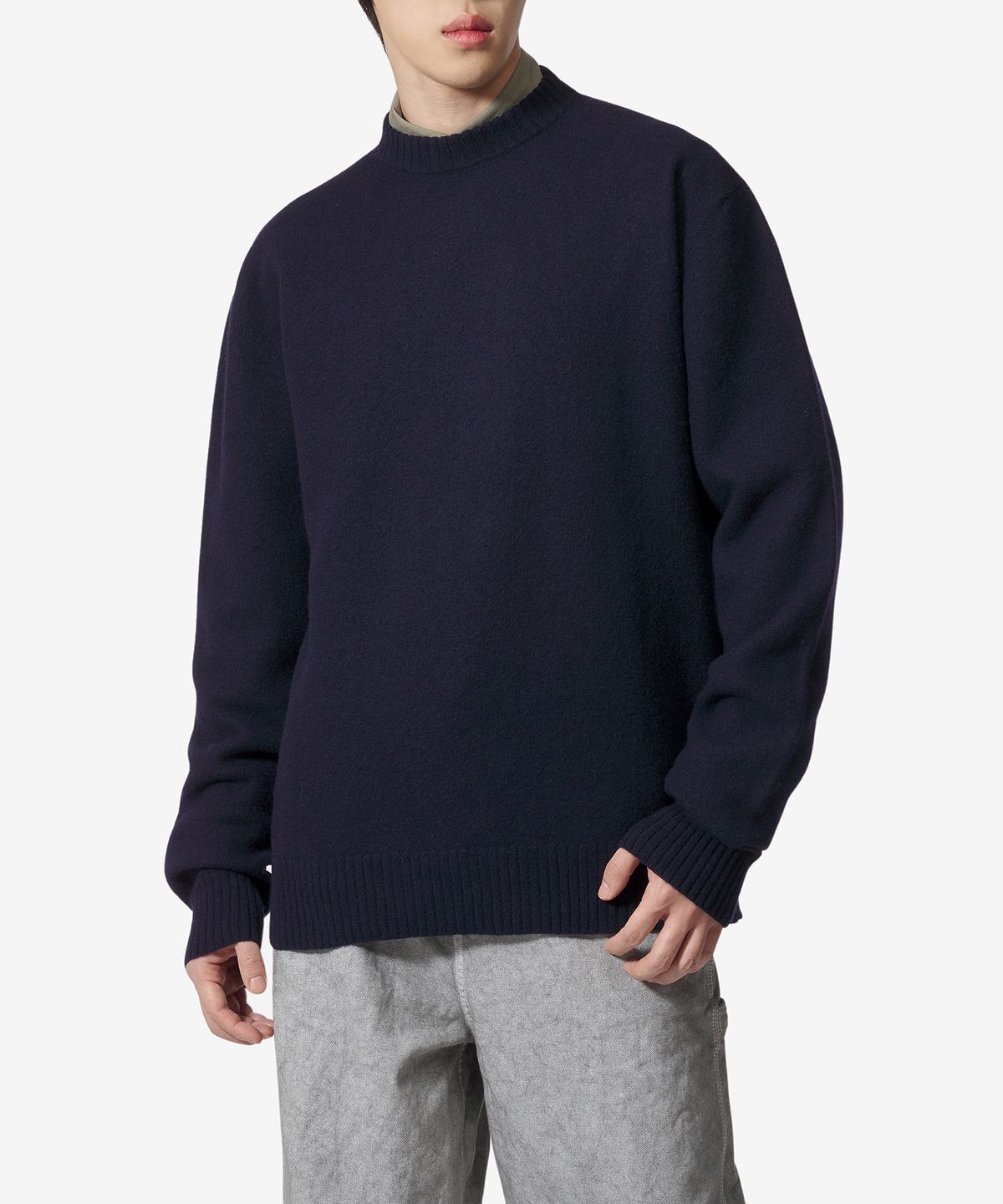 질 샌더(JIL SANDER) 크루넥 니트 - 미드나잇 / J21GP0002J14603402