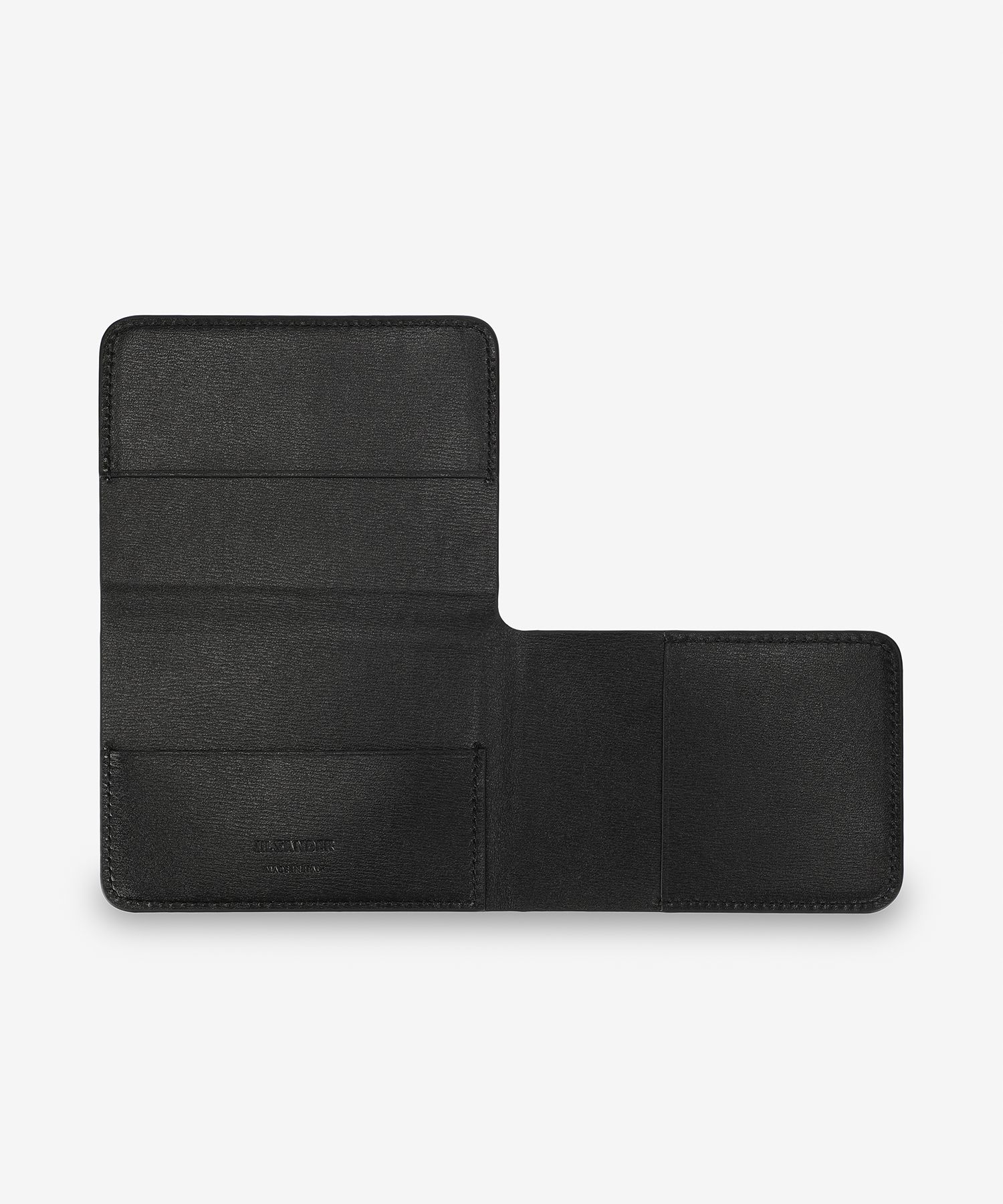 カードケース・名刺入れ Jil Sander Logo-decorated leather folded card holder black J MUSINSA | JIL SANDER Logo Decorated Leather Folded Card