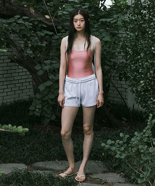 MUSINSA | LINGSEOUL glossy swim suit-pink