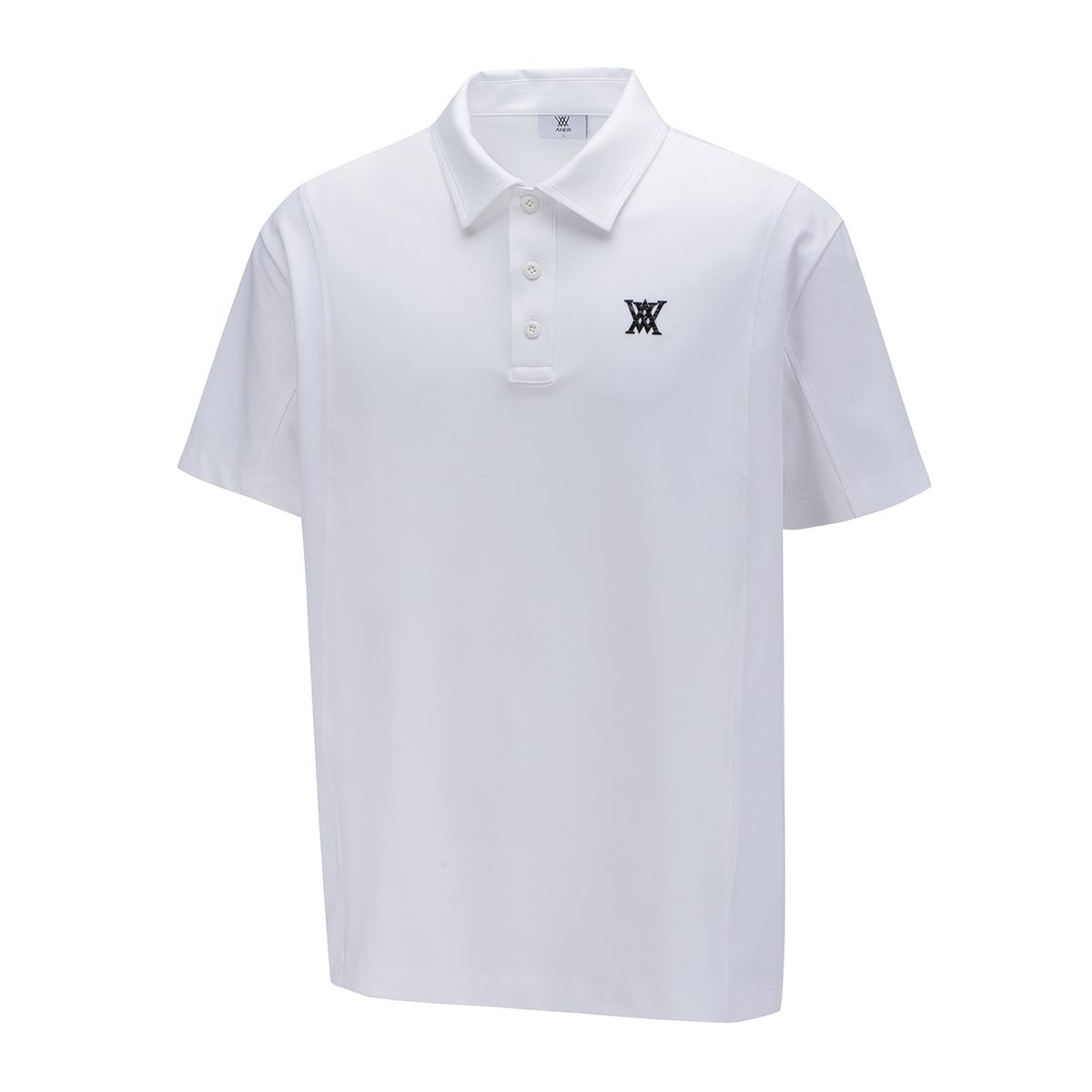 어뉴골프(ANEW GOLF) MEN SIDE FABRIC BLOCK SHORT T-SHIRT_WH