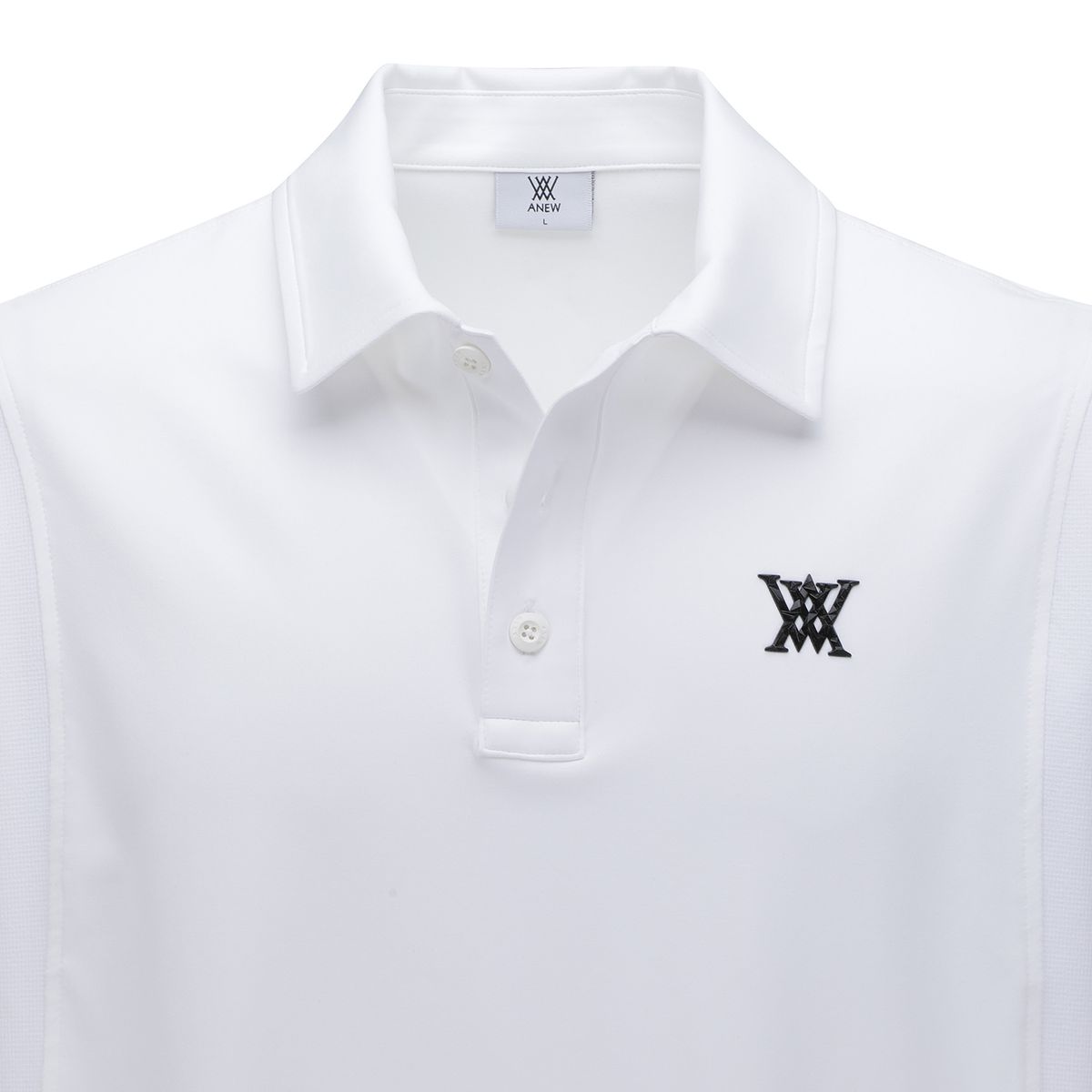 어뉴골프(ANEW GOLF) MEN SIDE FABRIC BLOCK SHORT T-SHIRT_WH