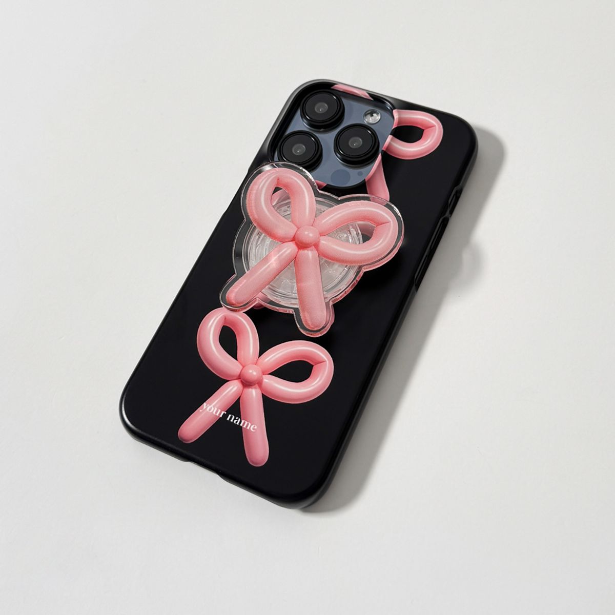 에이쓰리비쓰리(A3B3) Balloon Ribbon Pink 벌룬 리본 핑크 (하드 케이스)