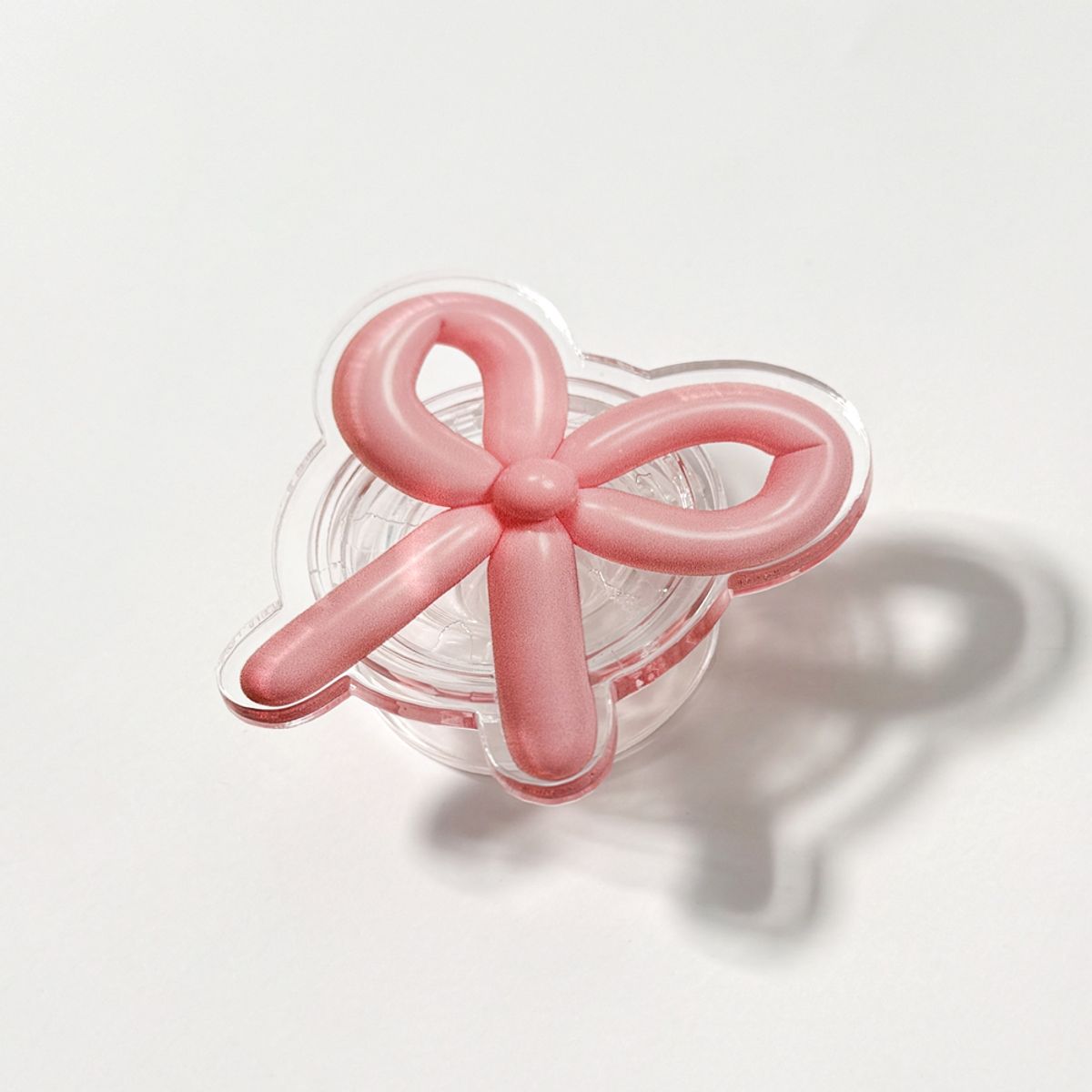 에이쓰리비쓰리(A3B3) Balloon Ribbon Pink 벌룬 리본 핑크 (아크릴톡)