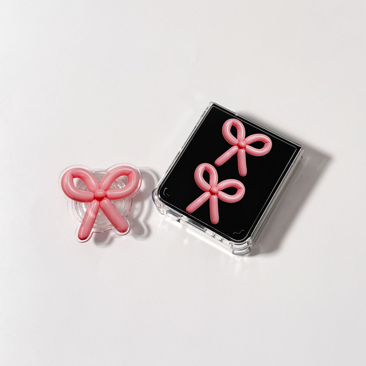 에이쓰리비쓰리(A3B3) Balloon Ribbon Pink 벌룬 리본 핑크 (Z 플립 3.4.5 젤하드)