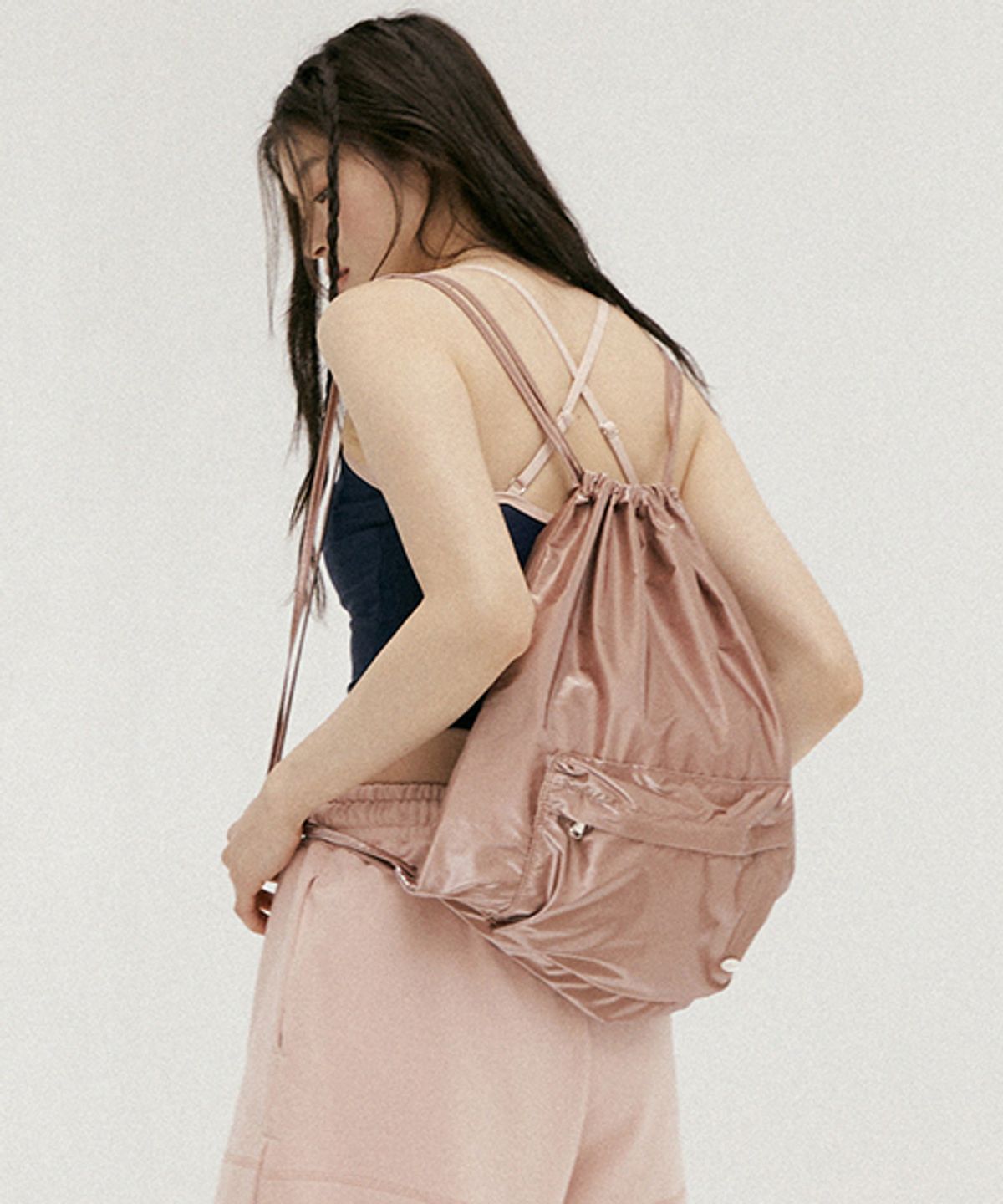 링서울(LINGSEOUL) string backpack-pink