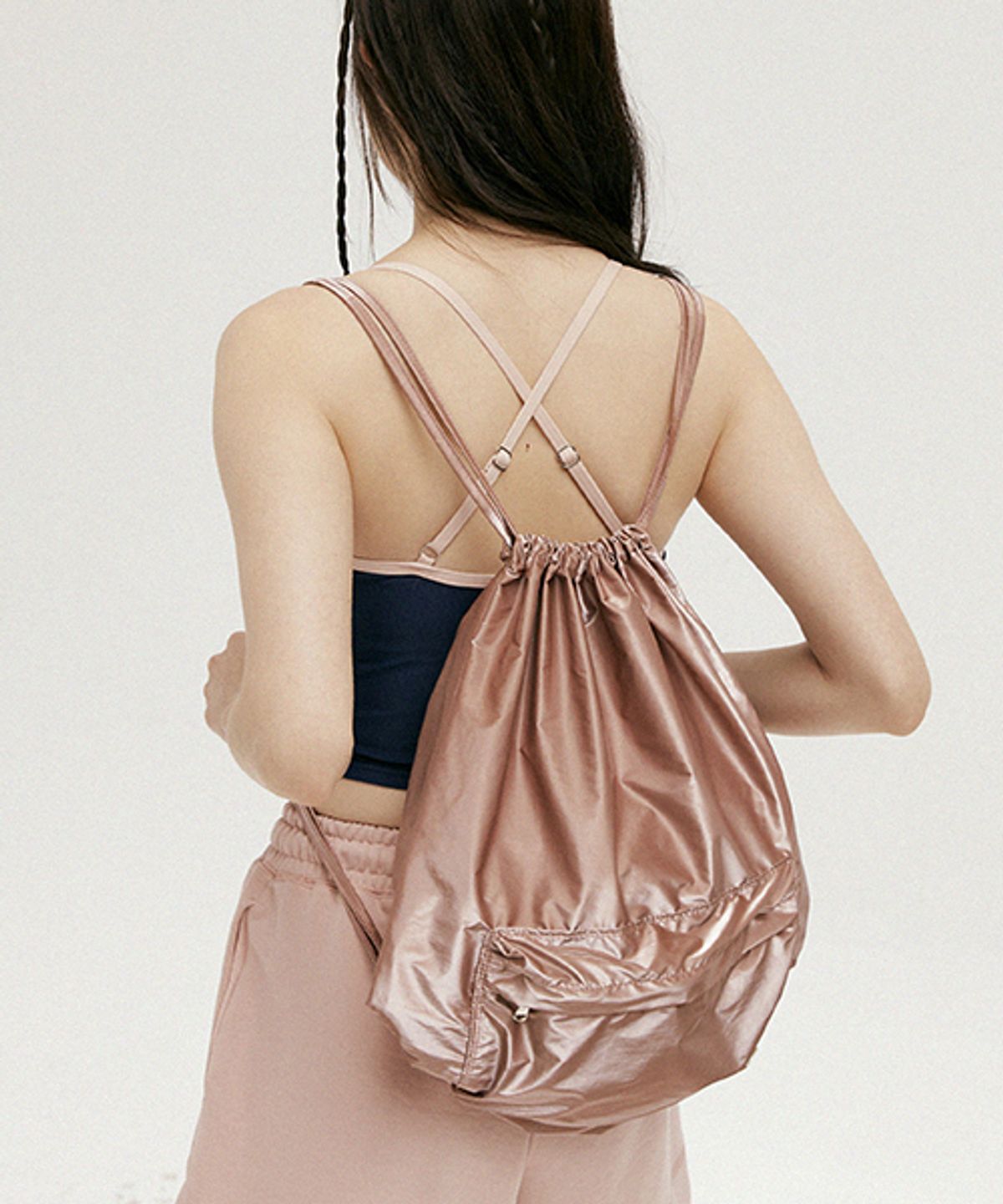 링서울(LINGSEOUL) string backpack-pink